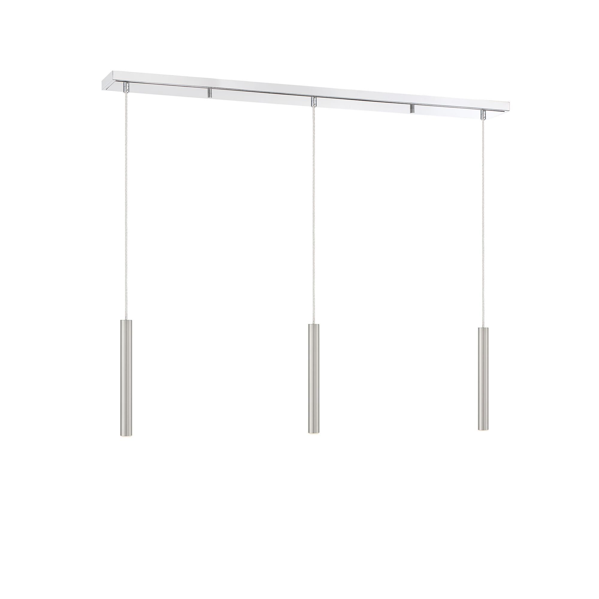 Shown in Chrome finish and Steel glass and Steel shade