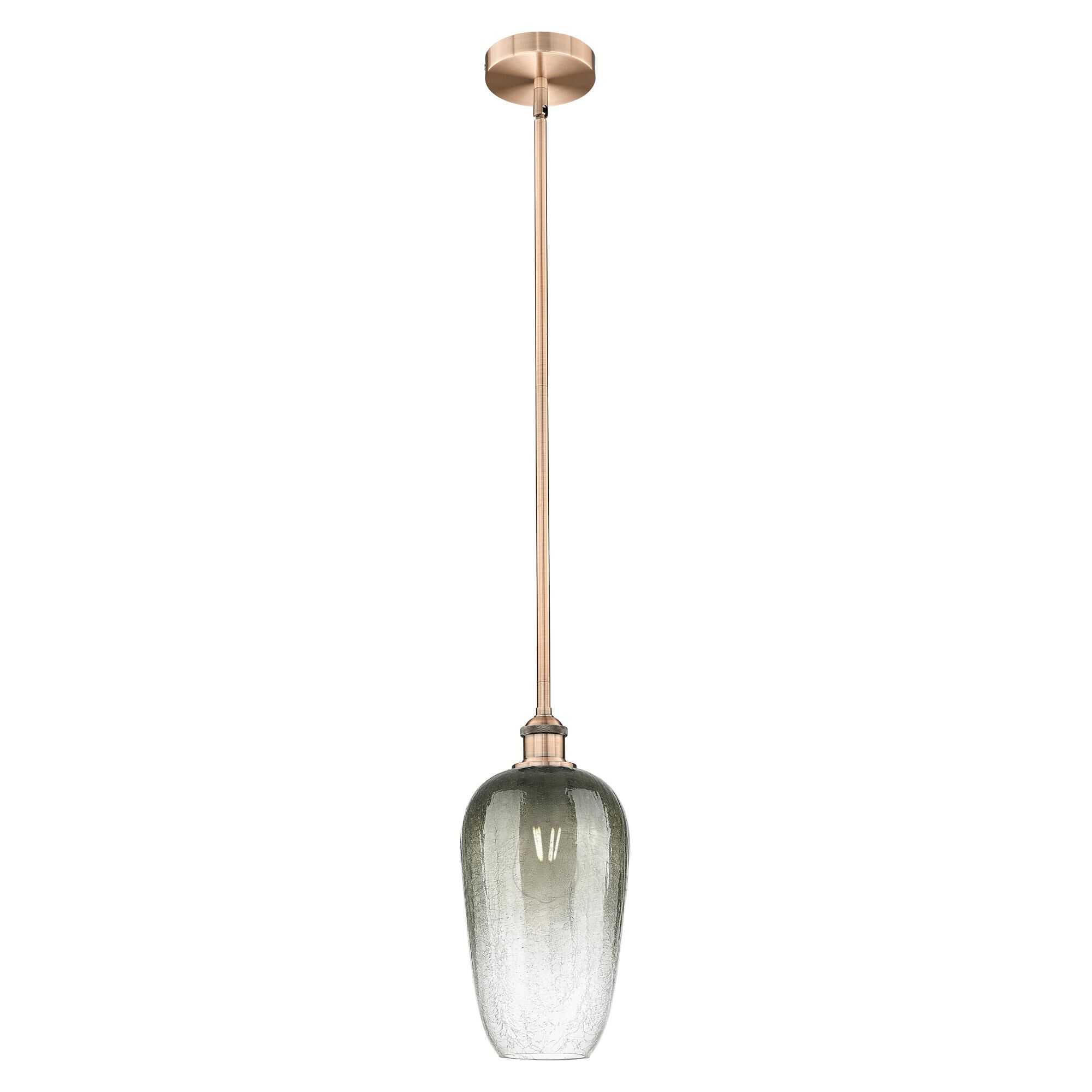 Shown in Antique Copper finish and Slate glass