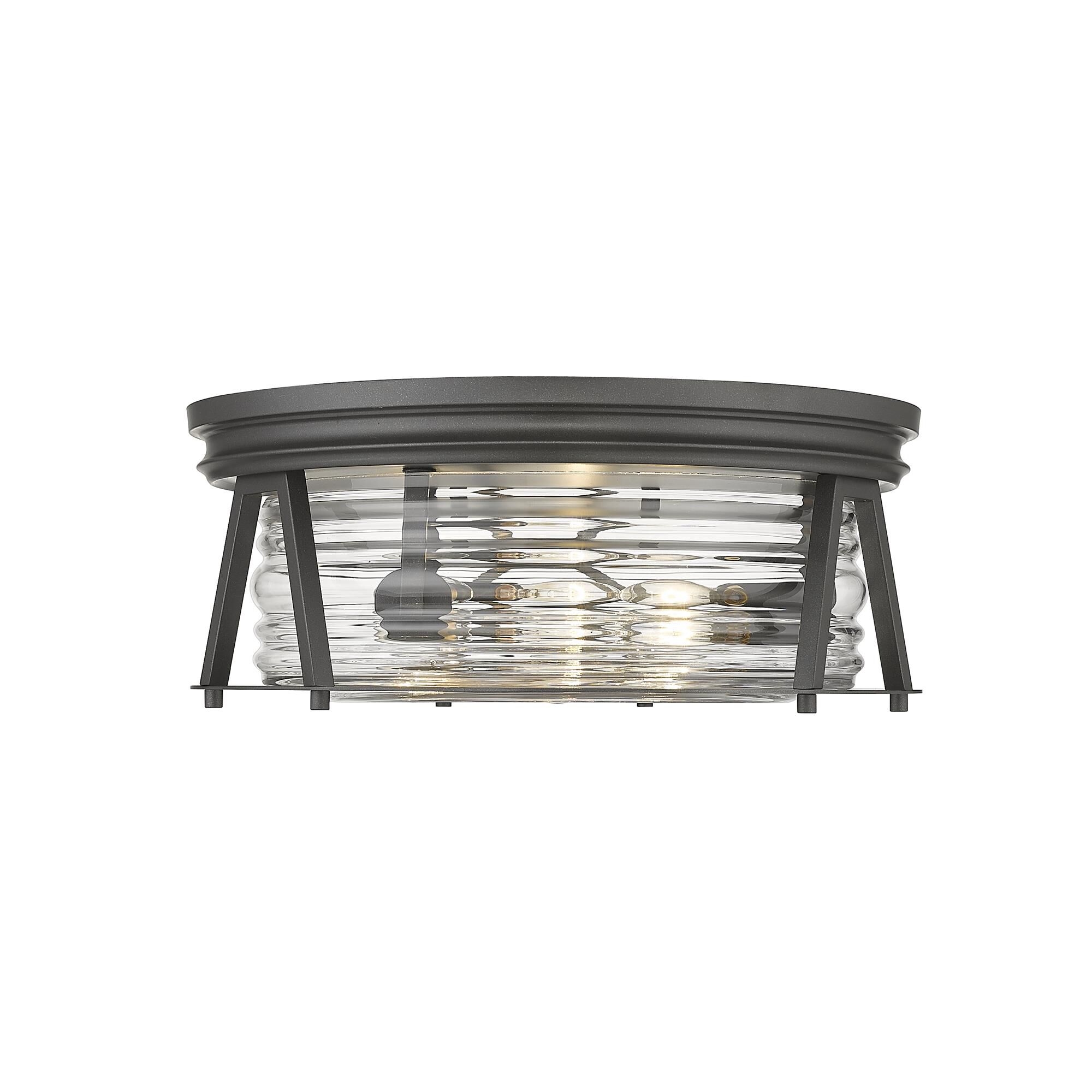 Shown in Bronze finish and Glass shade