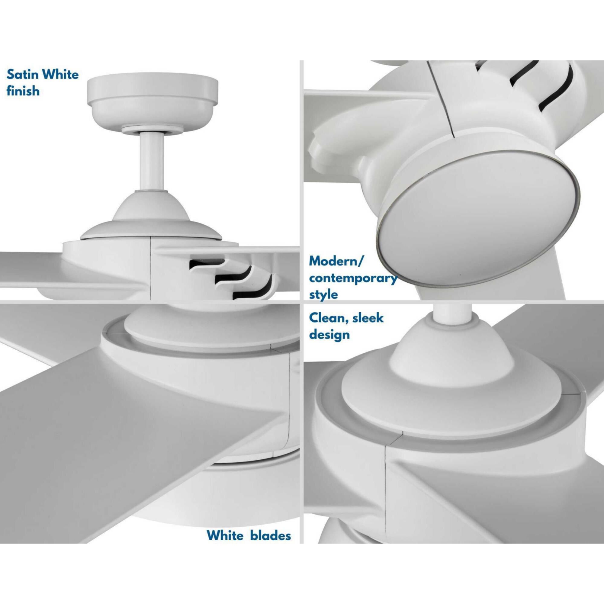 Shown in Satin White finish and Frosted glass