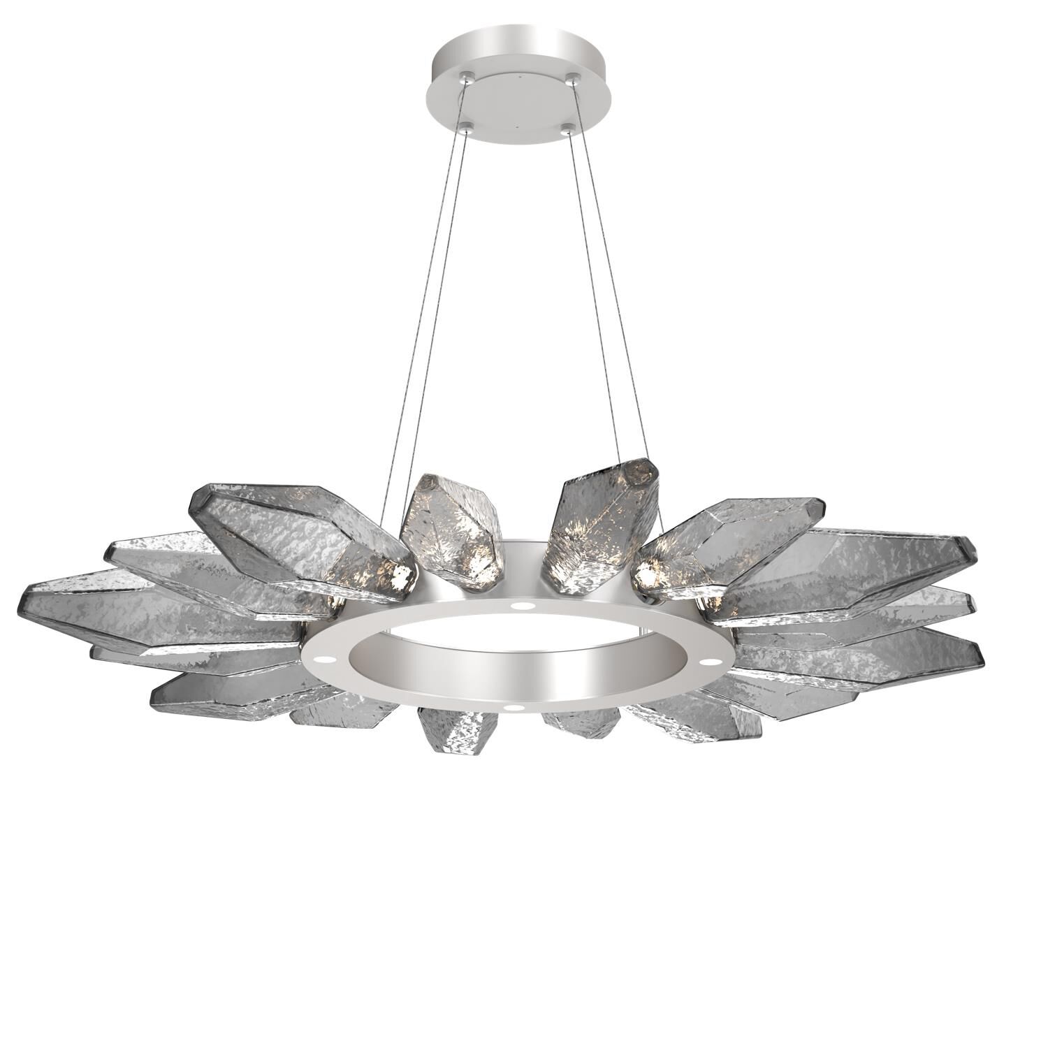 Rock Crystal 41 Inch 20 Light LED Chandelier by Hammerton Studio