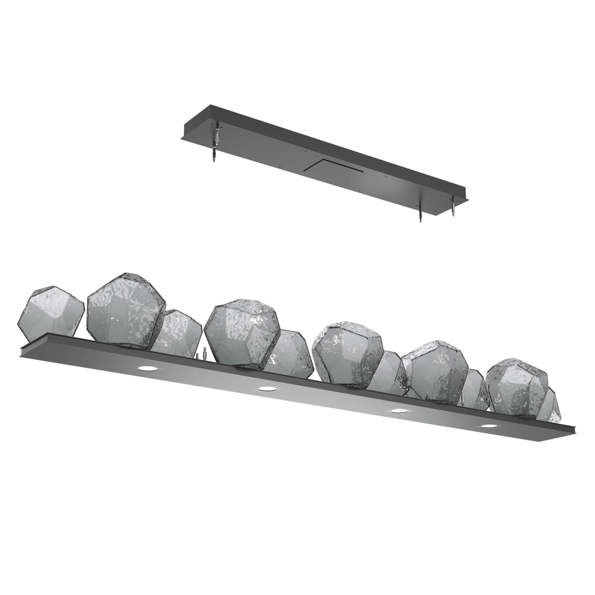 Shown in Matte Black finish and Smoke glass