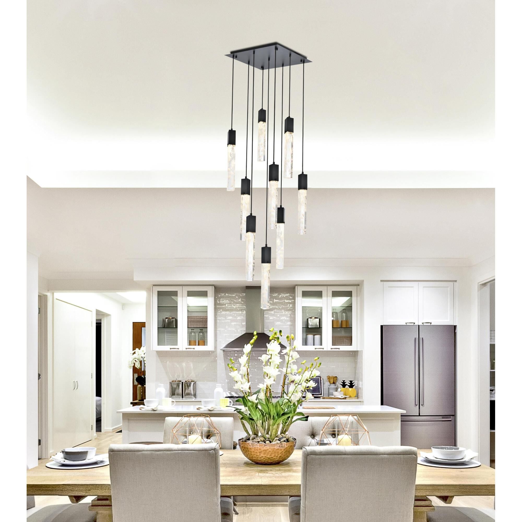 Aurora 20 Inch Multi Light Pendant by Elegant Lighting