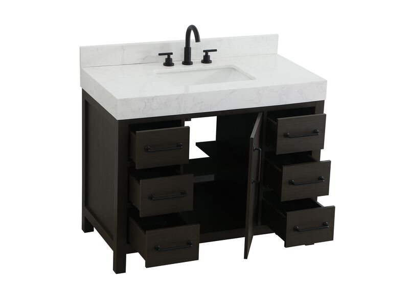 Nathan 42 Inch Bath Vanity by Elegant Dcor