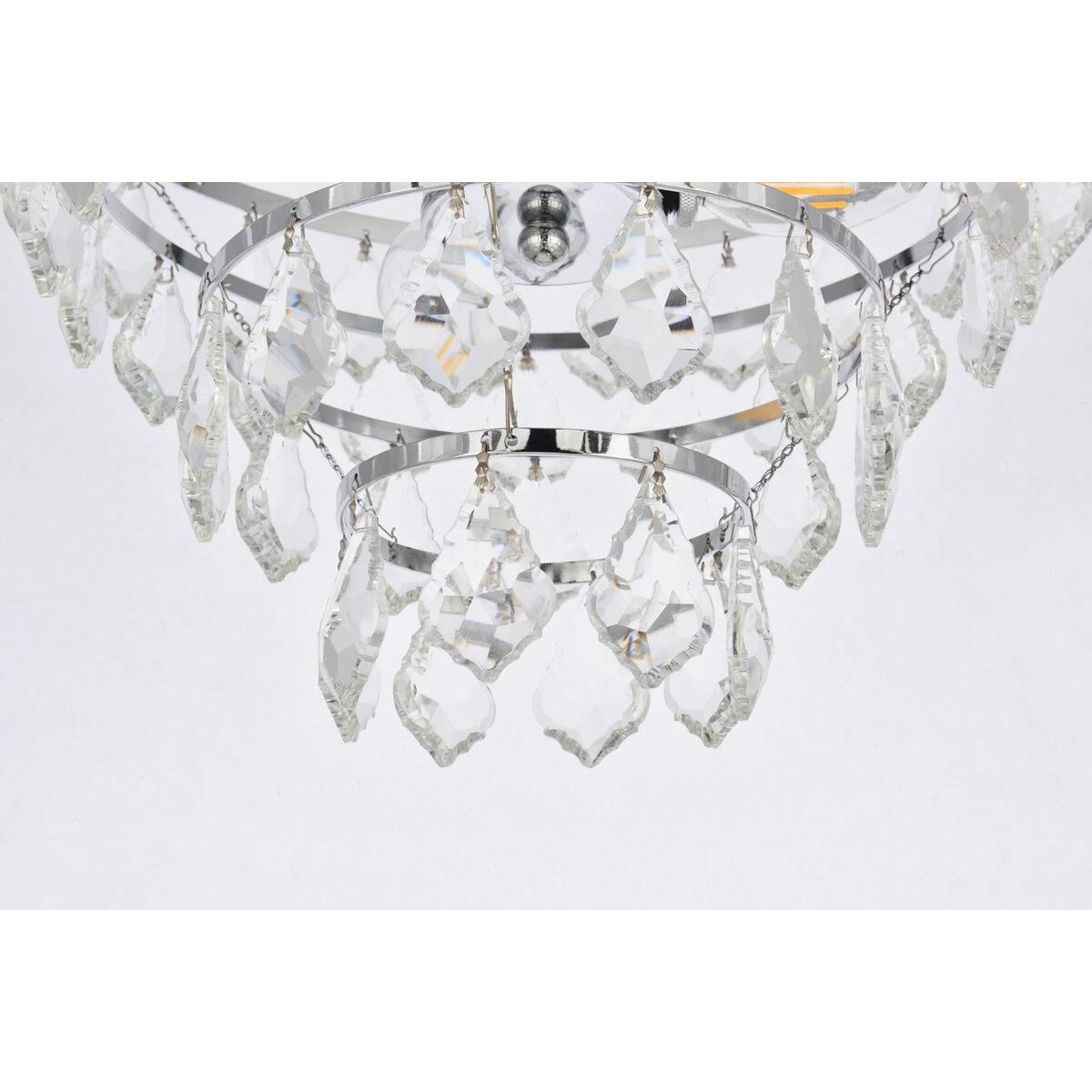 Ella 14 Inch 3 Light Flush Mount by Elegant Lighting