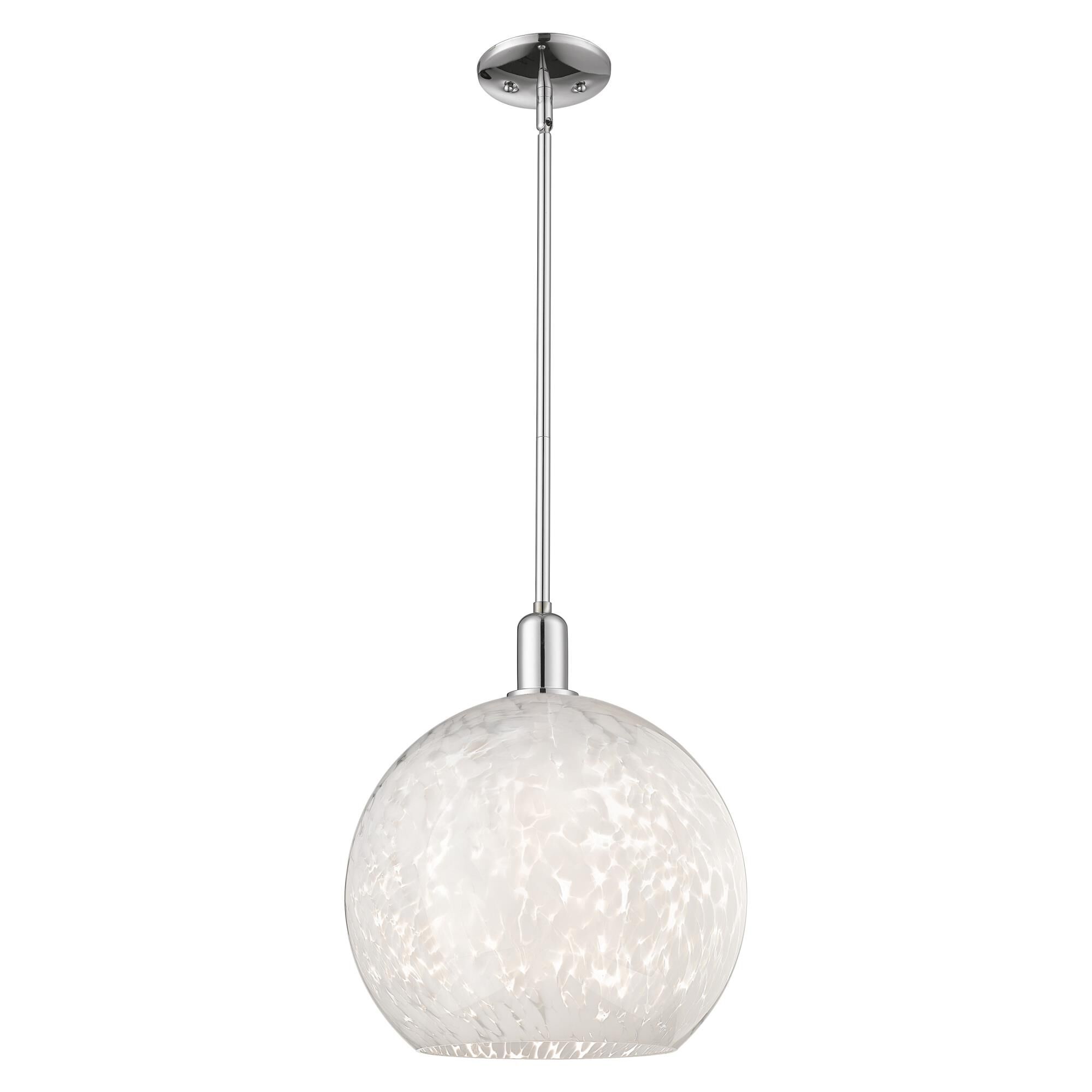 Bruno Marashlian White Mouchette Large Pendant by Innovations Lighting