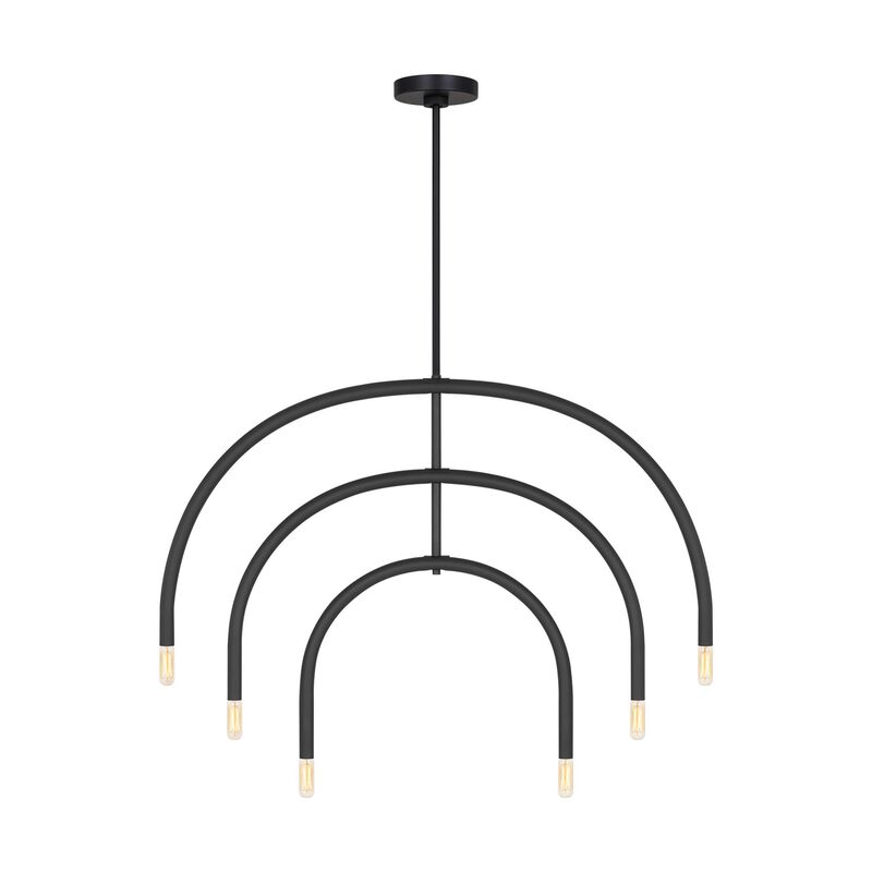 Drew & Jonathan Hadden 36 Inch 6 Light Chandelier by Visual Comfort Studio Collection