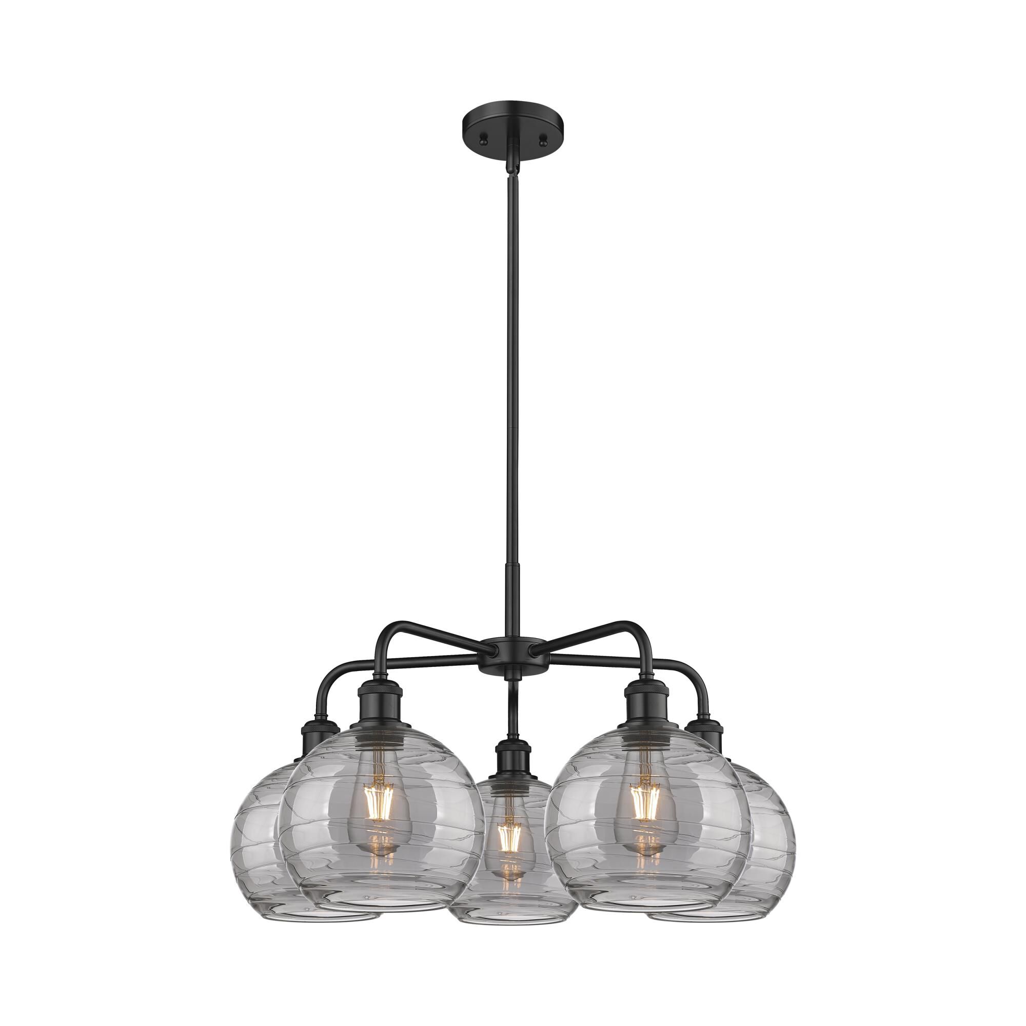 Bruno Marashlian Athens Deco Swirl Chandelier by Innovations Lighting