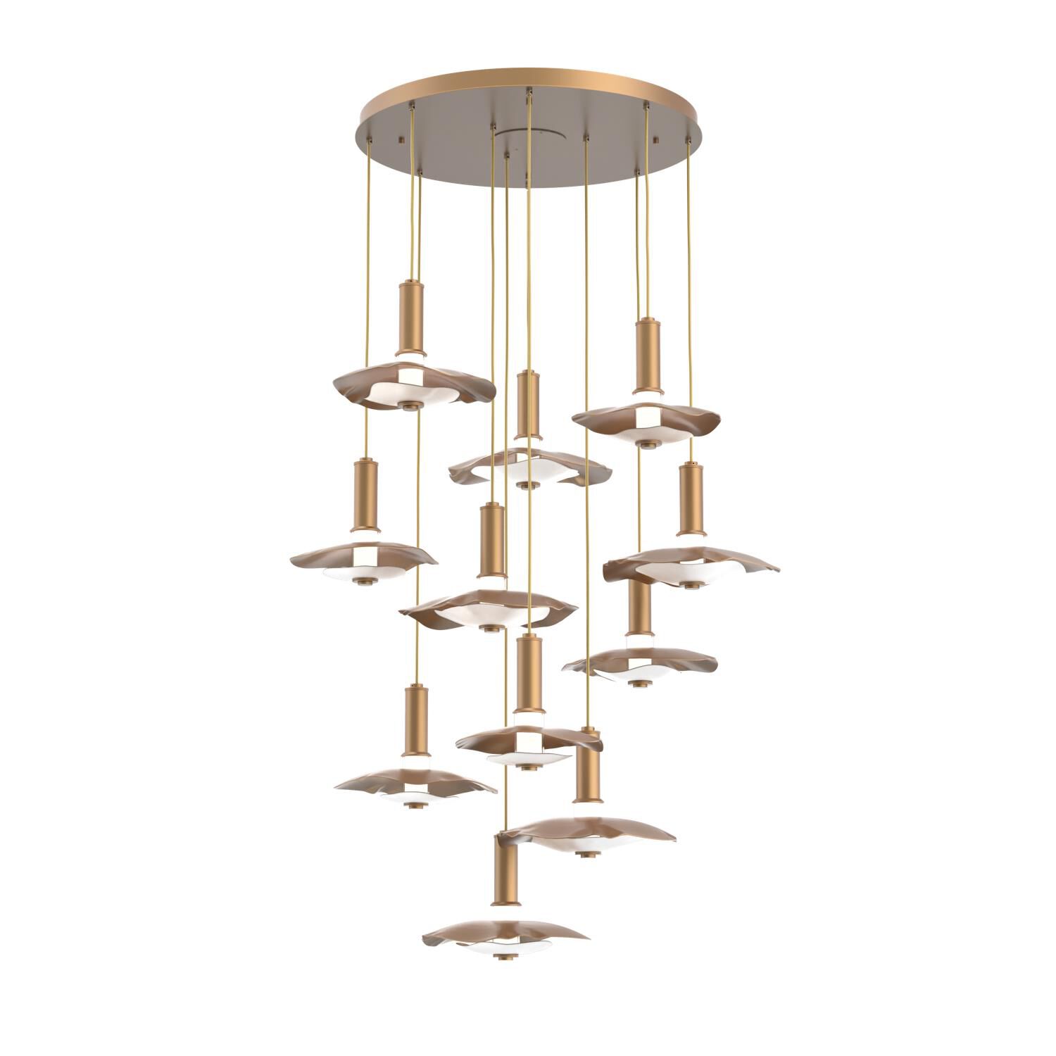 Shown in Novel Brass finish and Salt White accent