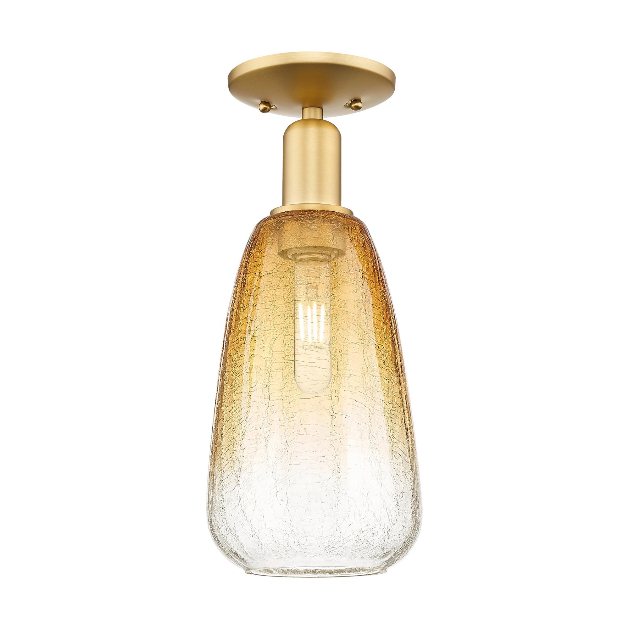 Bruno Marashlian Brookhaven Almond 6 Inch Semi Flush Mount by Innovations Lighting