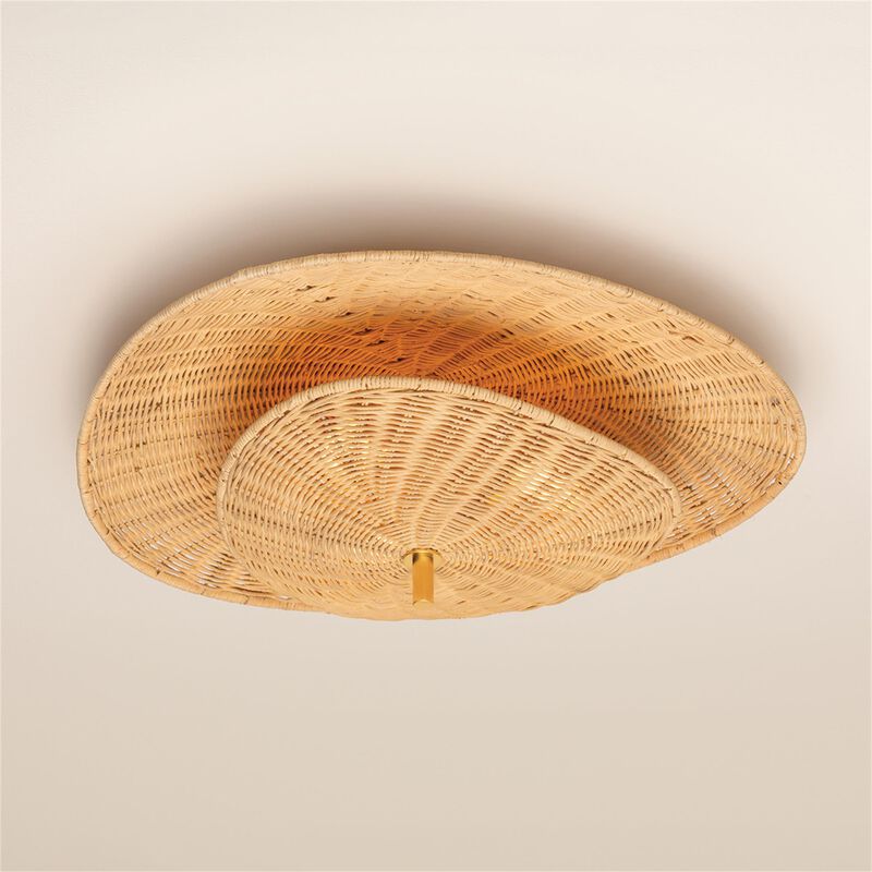 Megan Molten Marigold 24 Inch 3 Light Semi Flush Mount by Mitzi