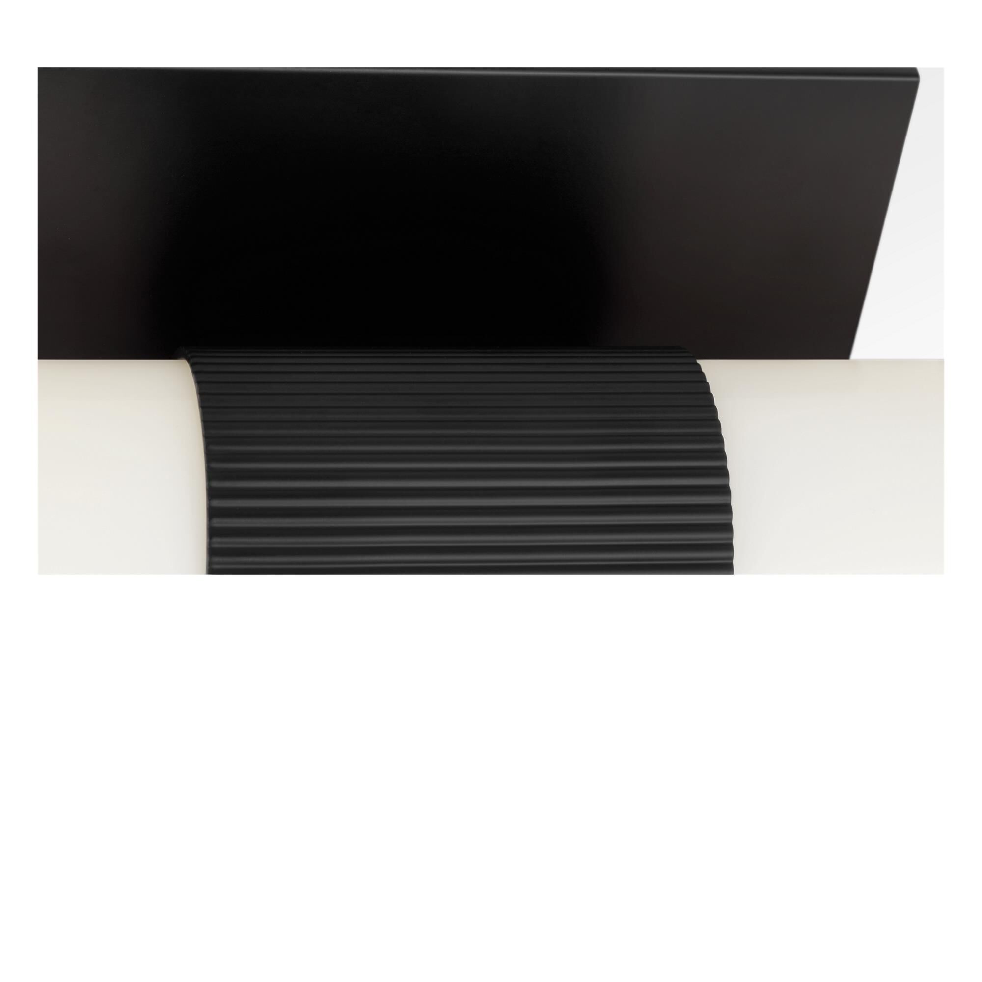 Shown in Midnight Black finish and White Acrylic shade