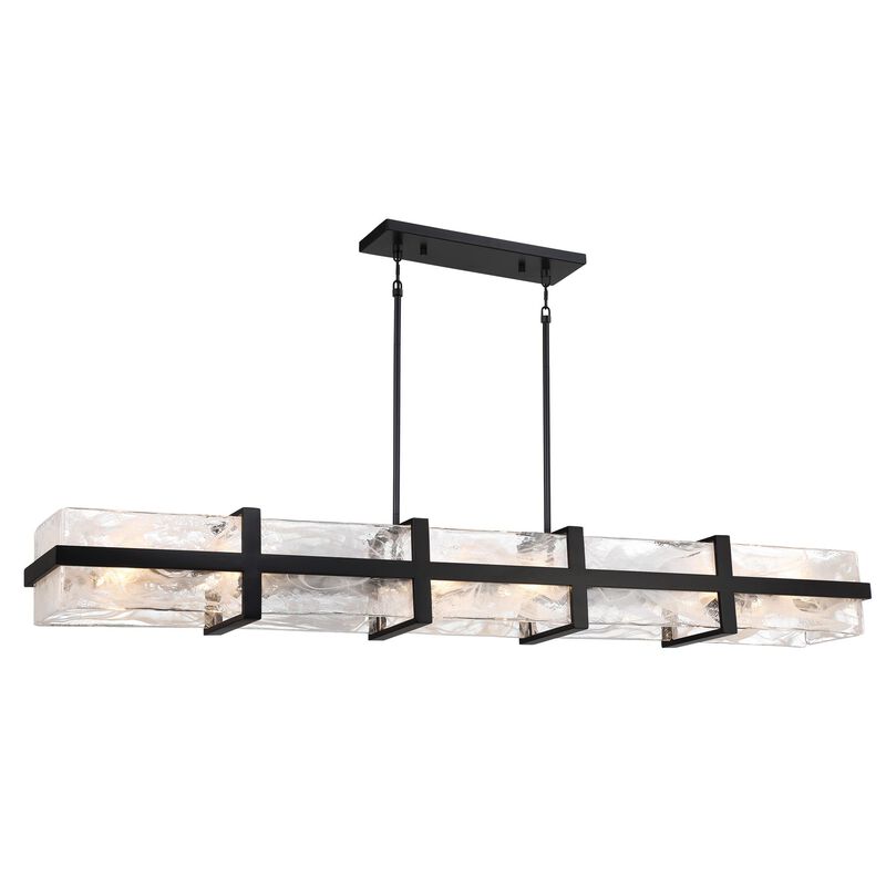 Cloud Break Large Linear Chandelier by Minka Lavery