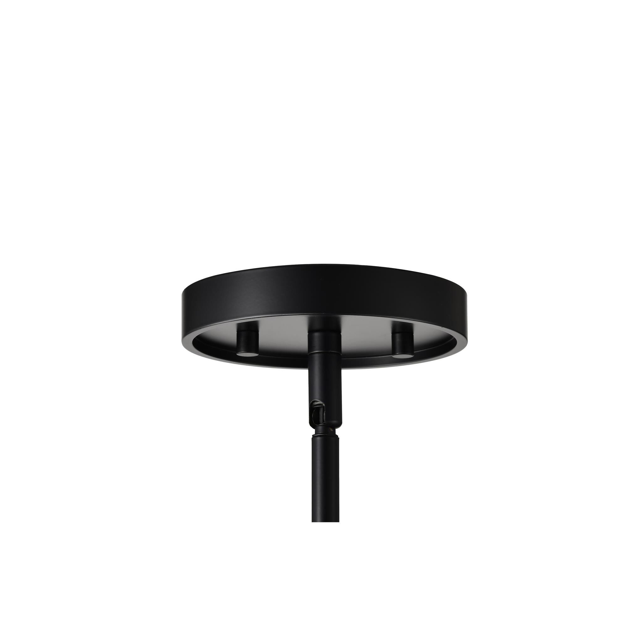 Shown in Black finish and Hammered glass