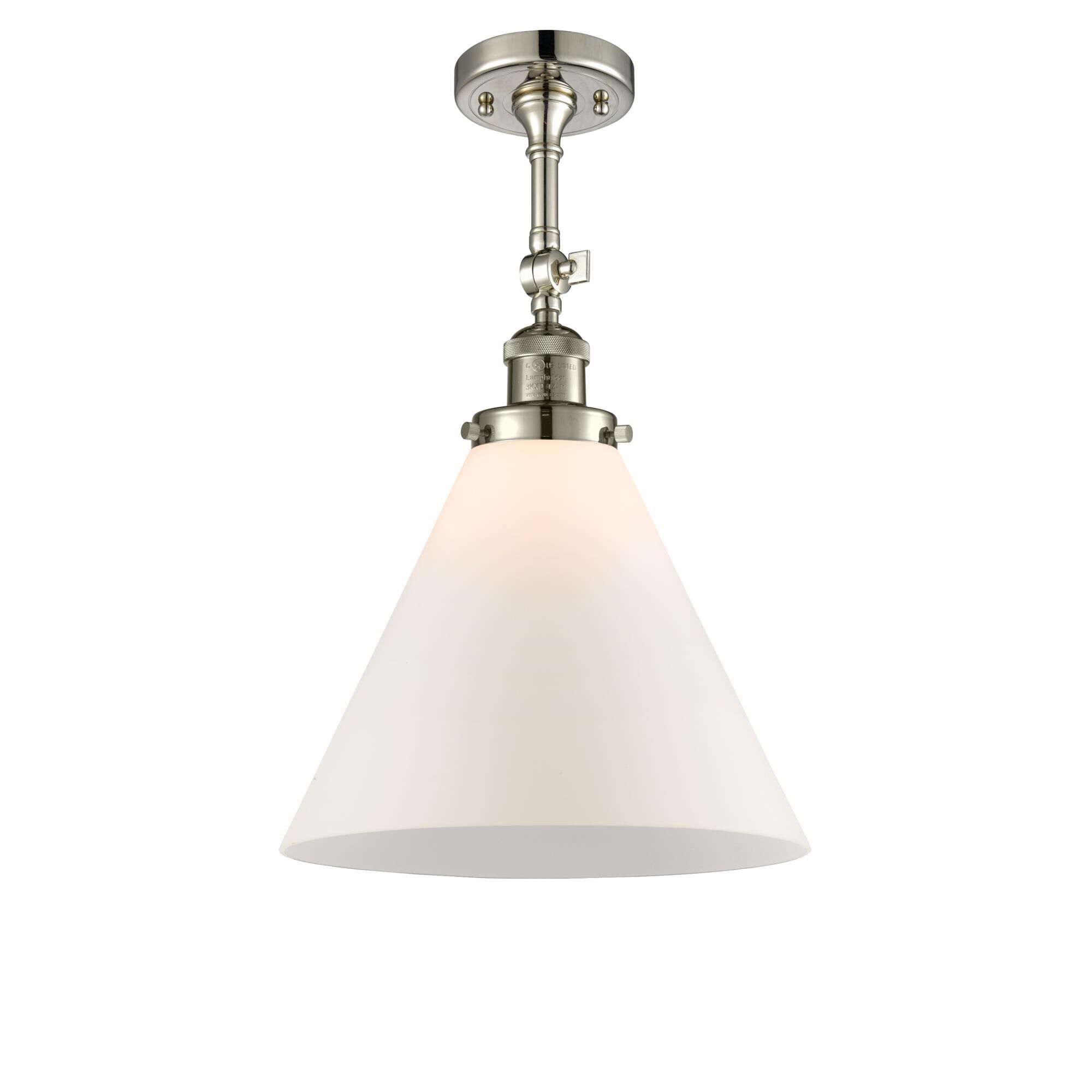 Bruno Marashlian Cone 12 Inch 1 Light Semi Flush Mount,