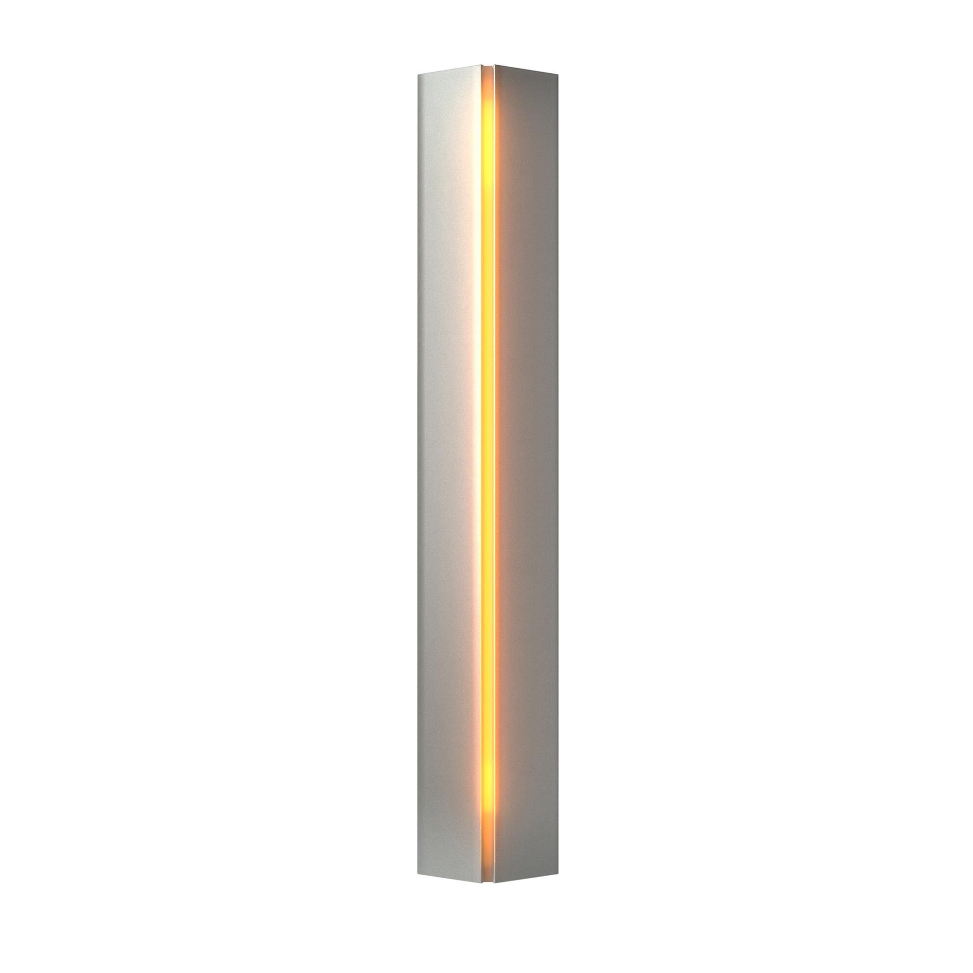 Shown in Vintage Platinum finish and Amber  glass