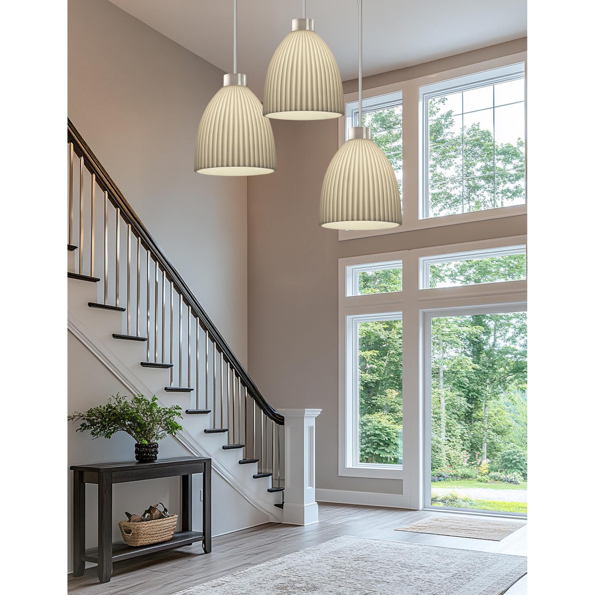 Porcelina 18 Inch Large Pendant by Justice Design Group