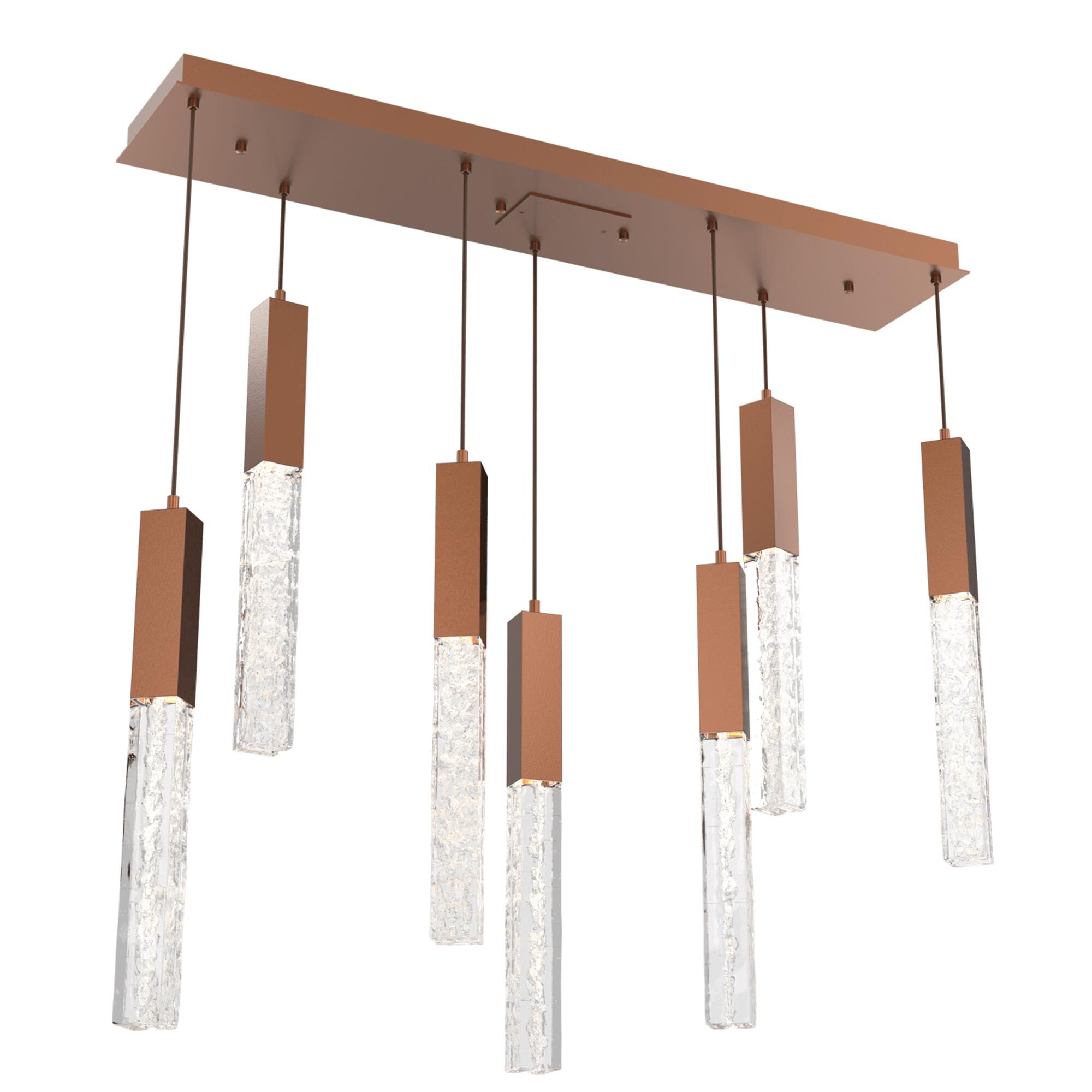 Glacier 42 Inch 7 Light LED Linear Suspension Light by Hammerton Studio