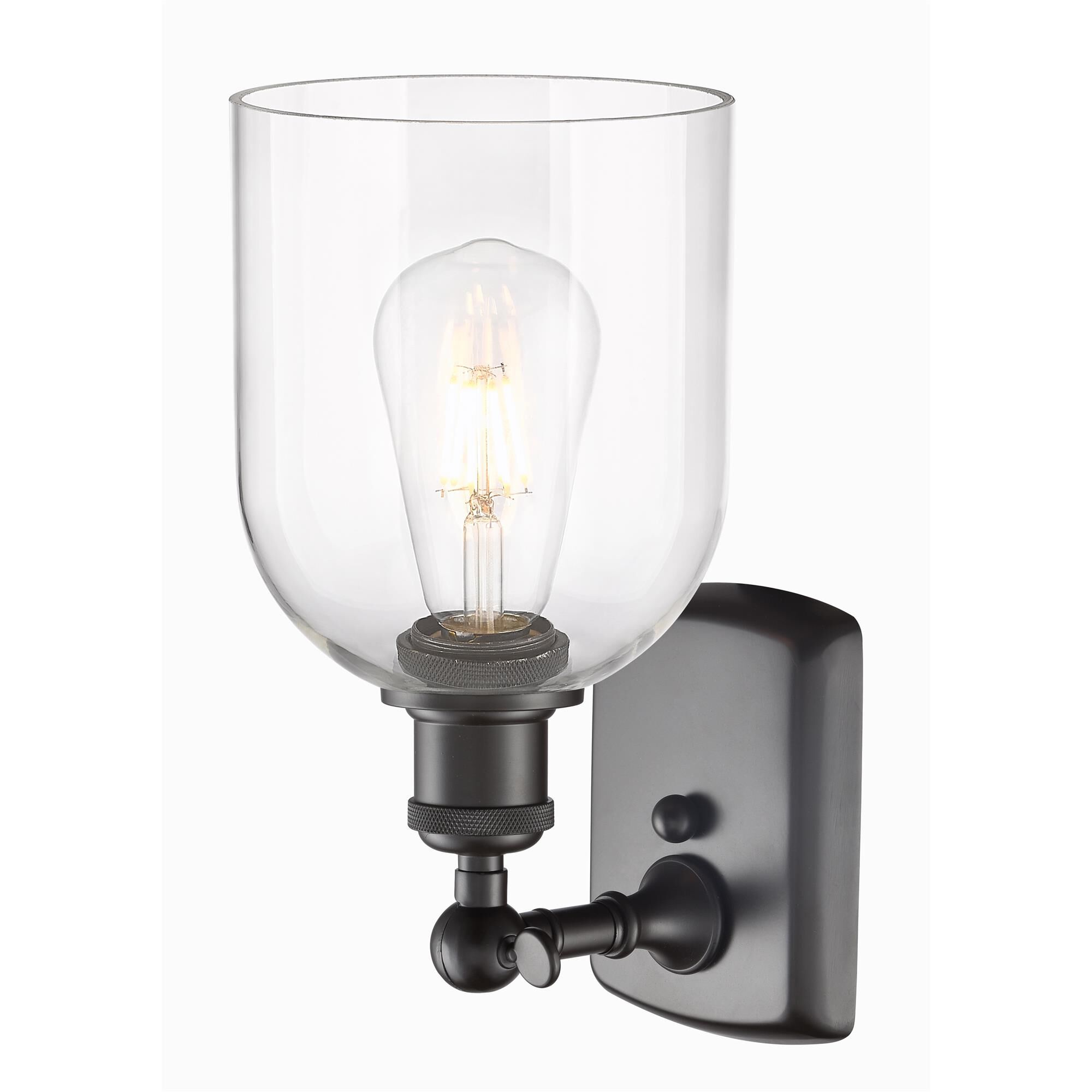 Shown in Oil Rubbed Bronze finish and Clear glass