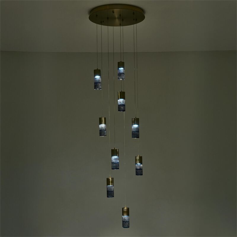 Kiriko 24 Inch 9 Light Multi Light Pendant by Kalco