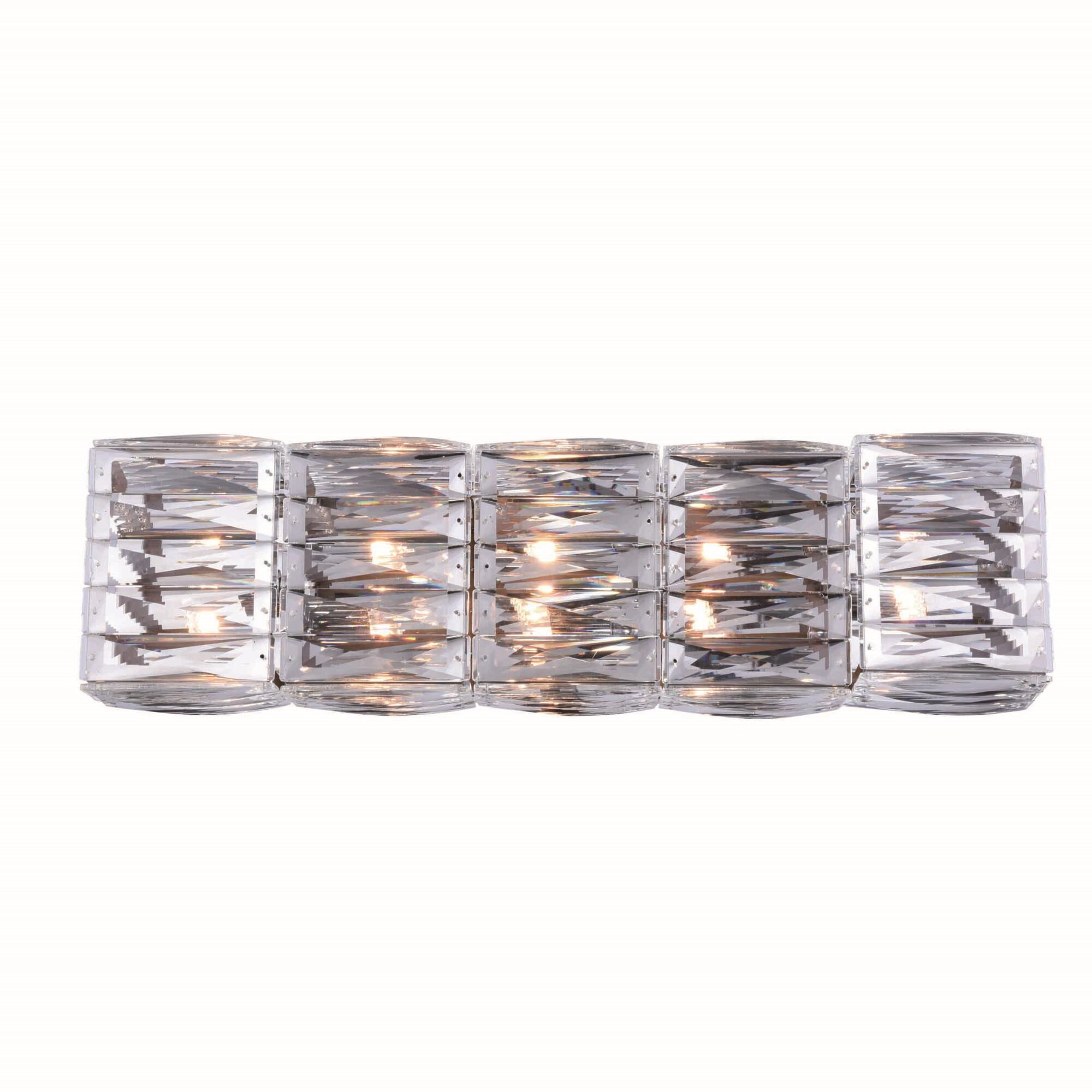 Cuvette 24 Inch 5 Light Bath Vanity Light by Elegant Lighting