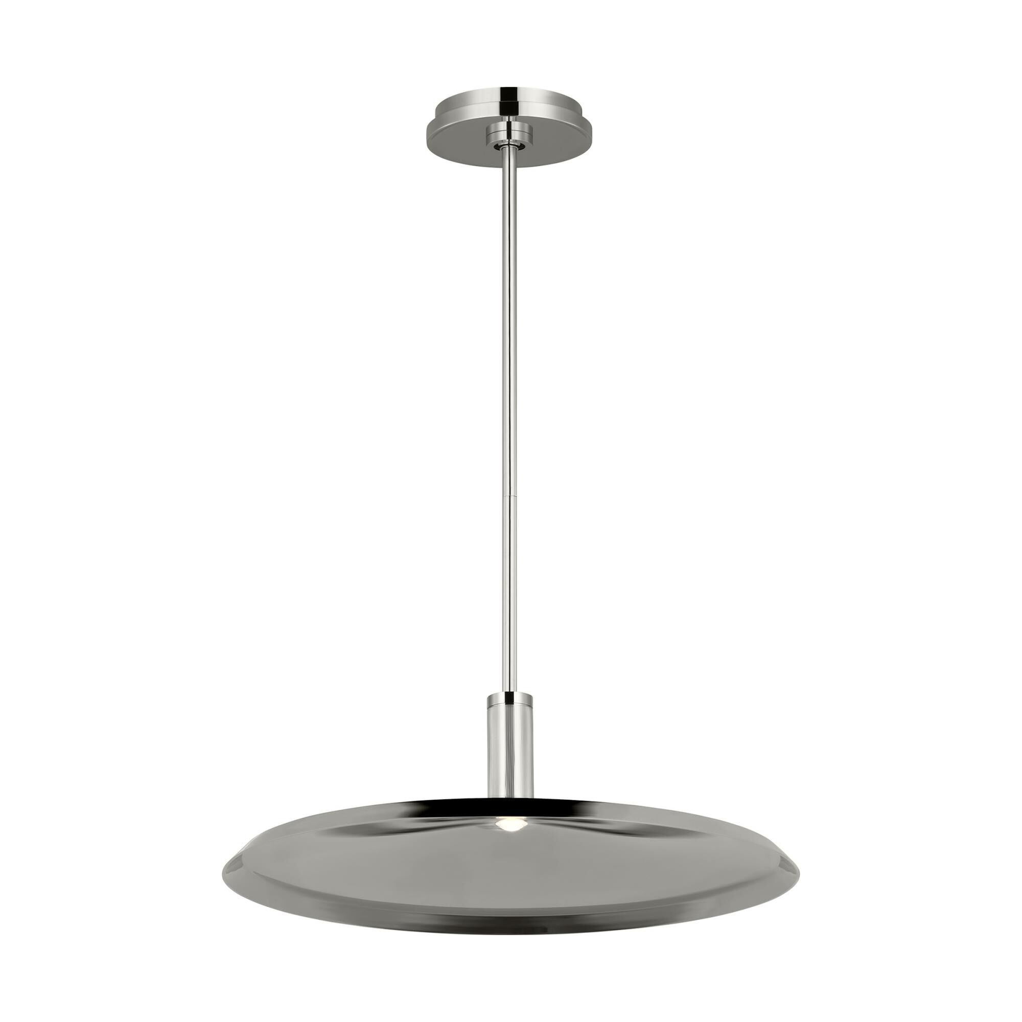 Shown in Polished Nickel finish and Polished Nickel shade