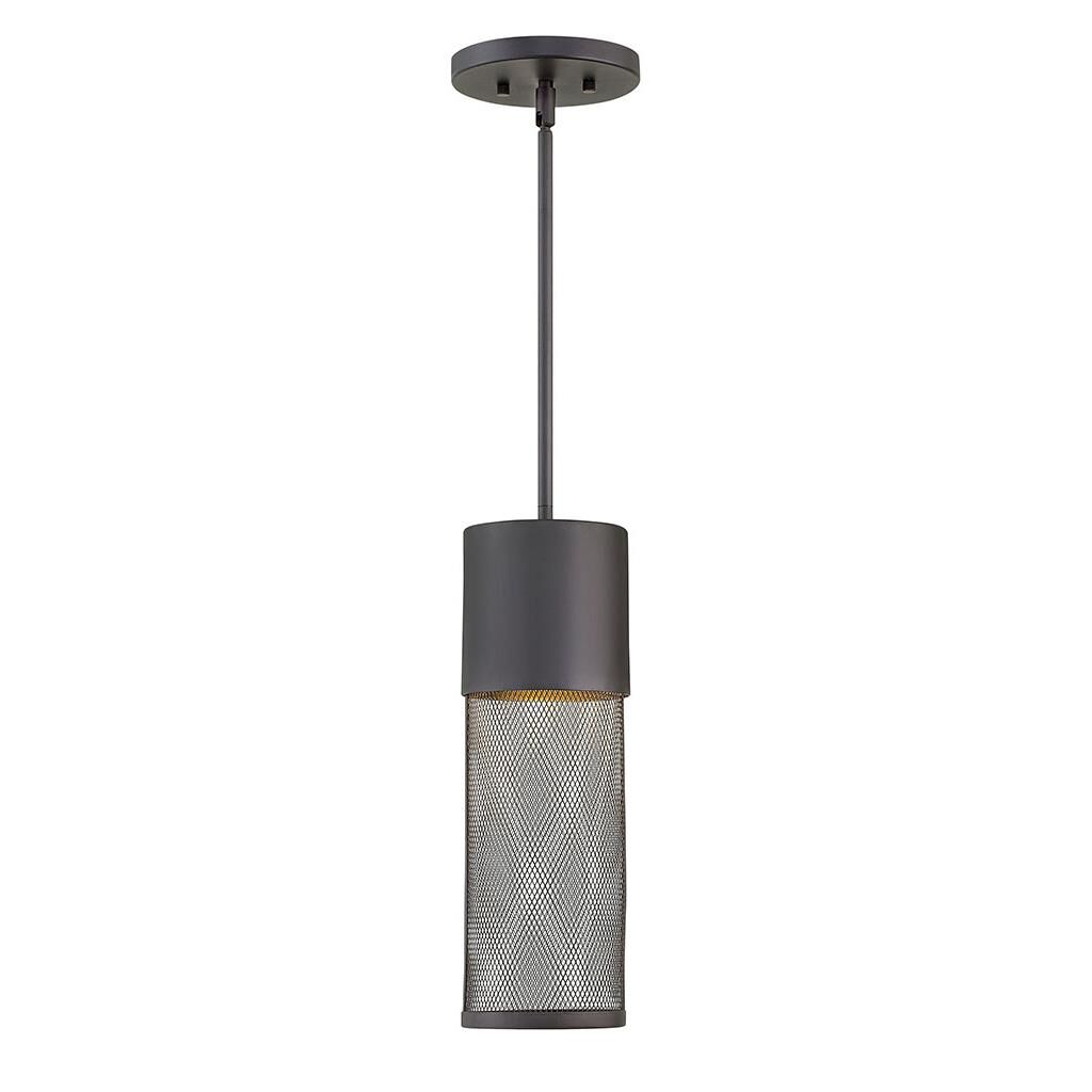 Shown in Black finish and Stainless Steel Mesh shade