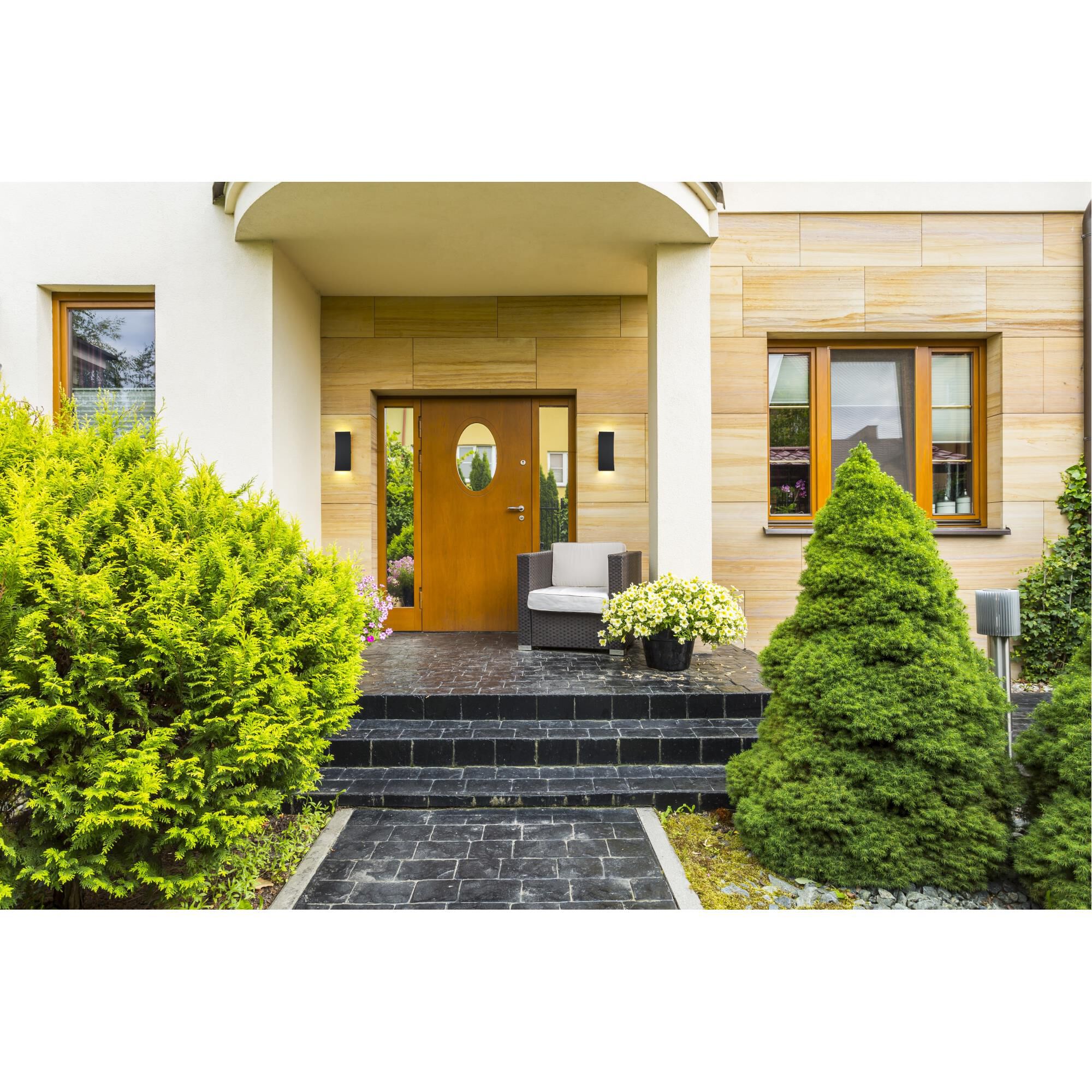 Landrum 12 Inch Tall 2 Light LED Outdoor Wall Light by Z-Lite