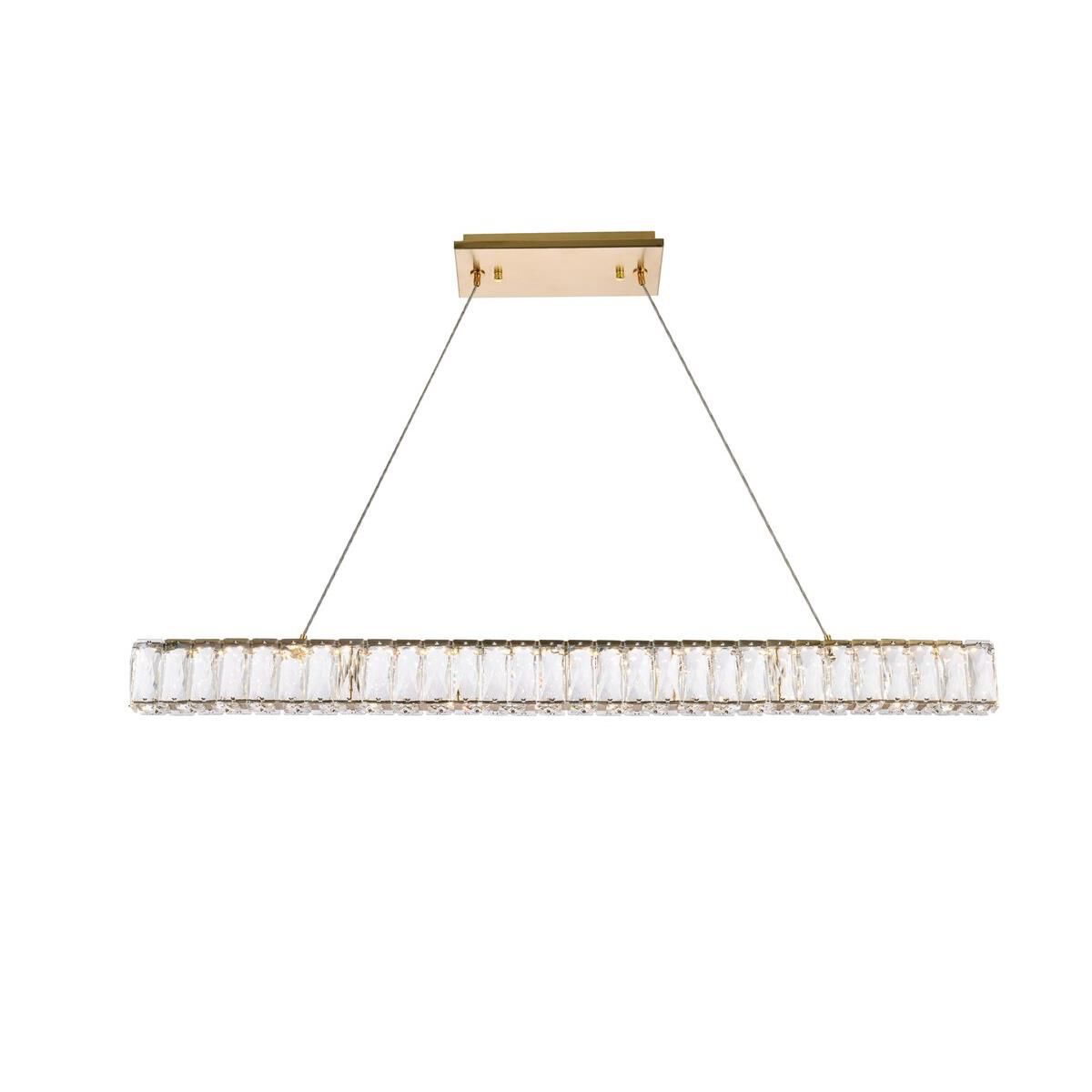 Elegant Lighting Monroe 38 Inch LED Linear Suspension Light