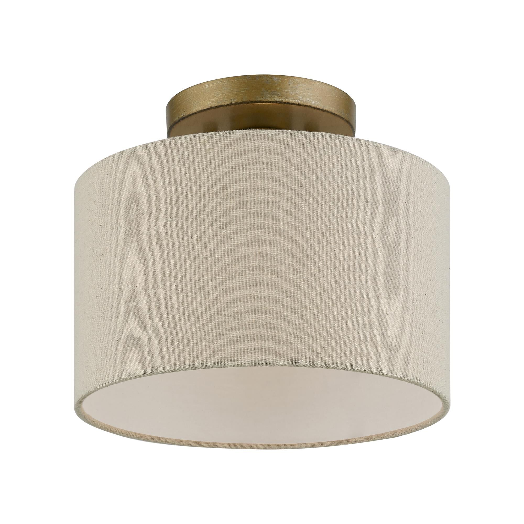 Burnett 10 Inch 1 Light Semi Flush Mount by Livex Lighting