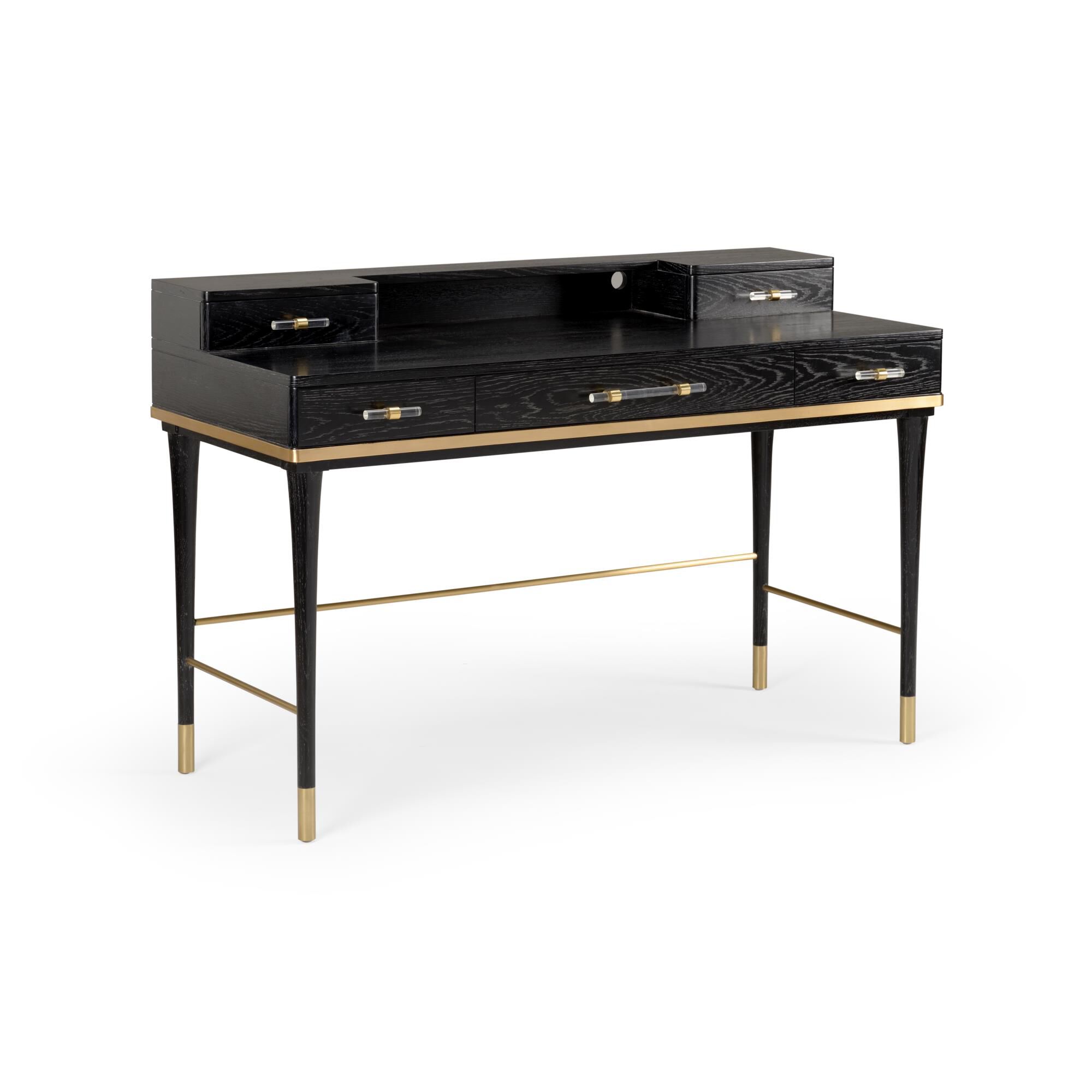 Shown in Black Oak Cerused - Antique - Clear finish