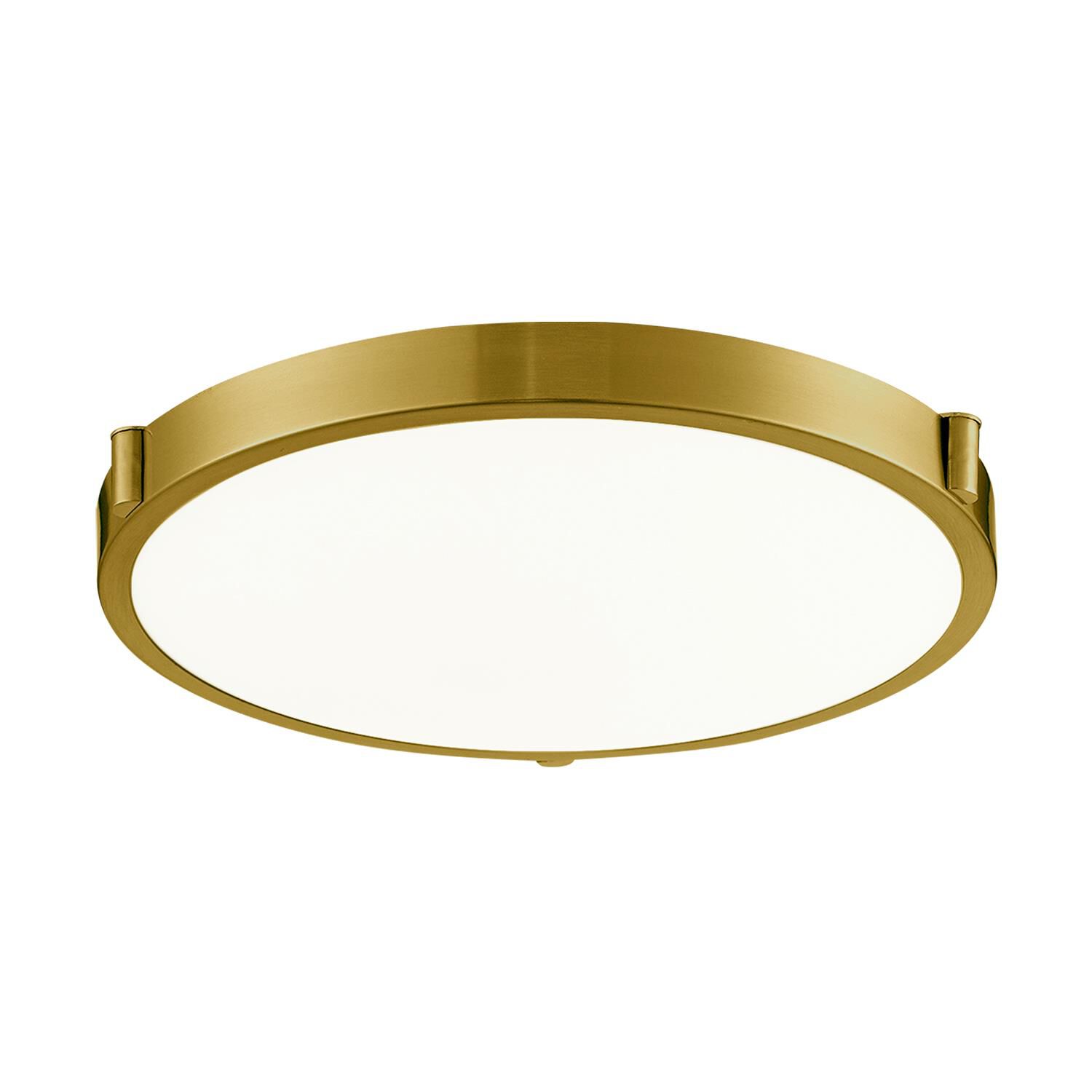 Shown in Brushed Gold finish and Opal glass