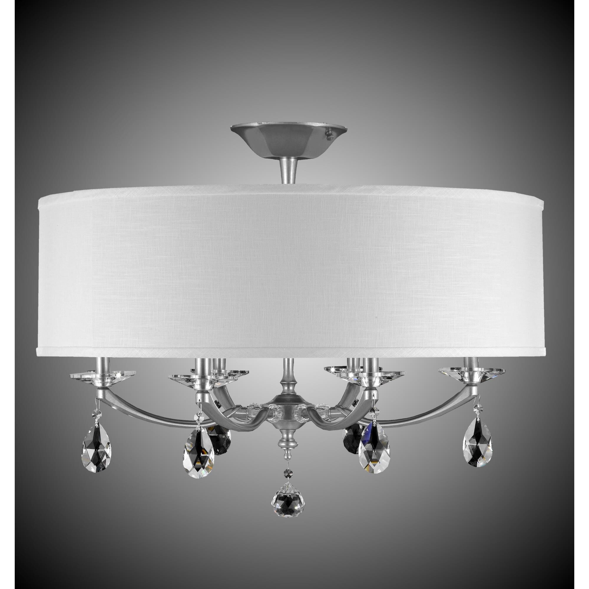 Kensington 6 Light Semi Flush Mount by American Brass and Crystal