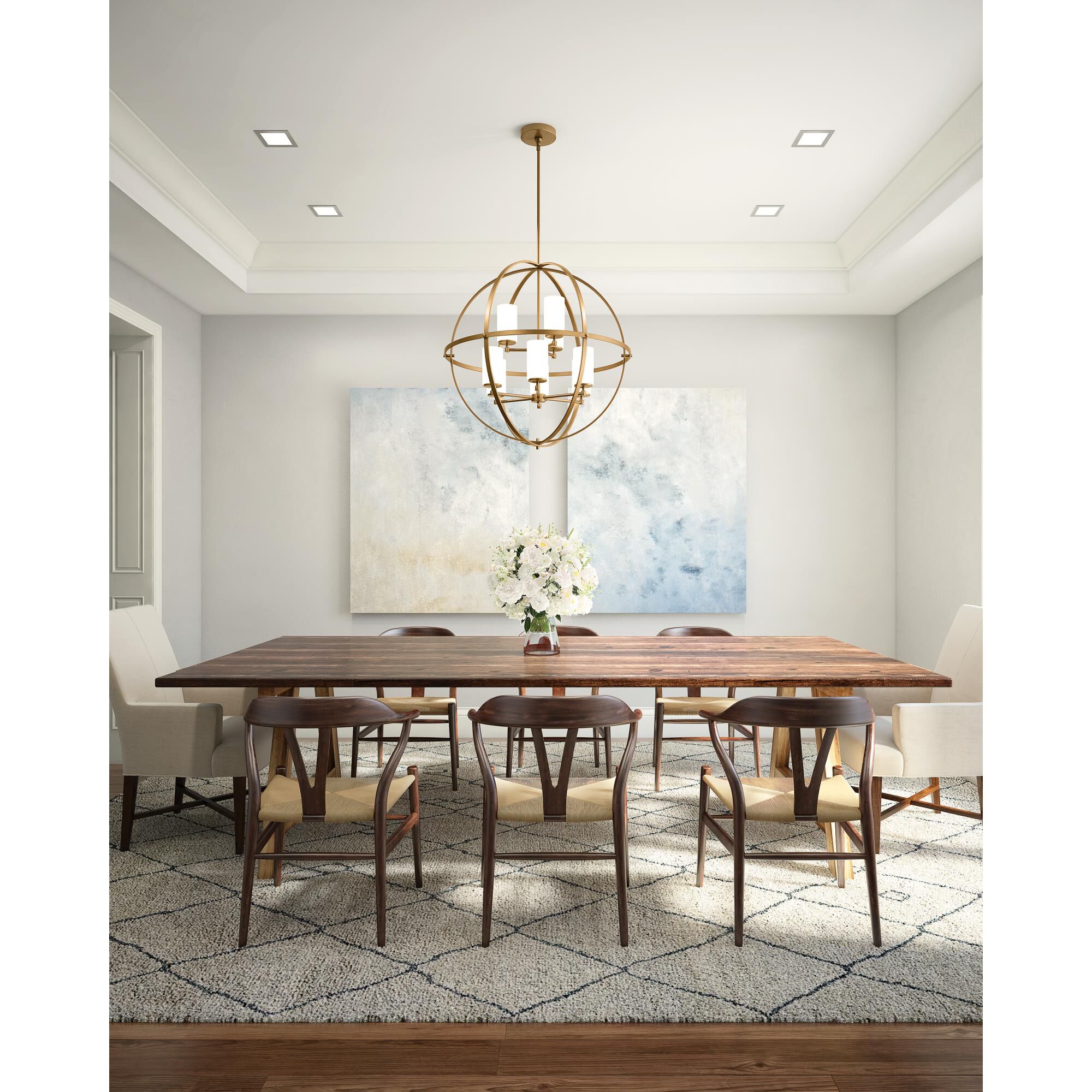 Alturas 32 Inch 9 Light Chandelier by Generation Lighting