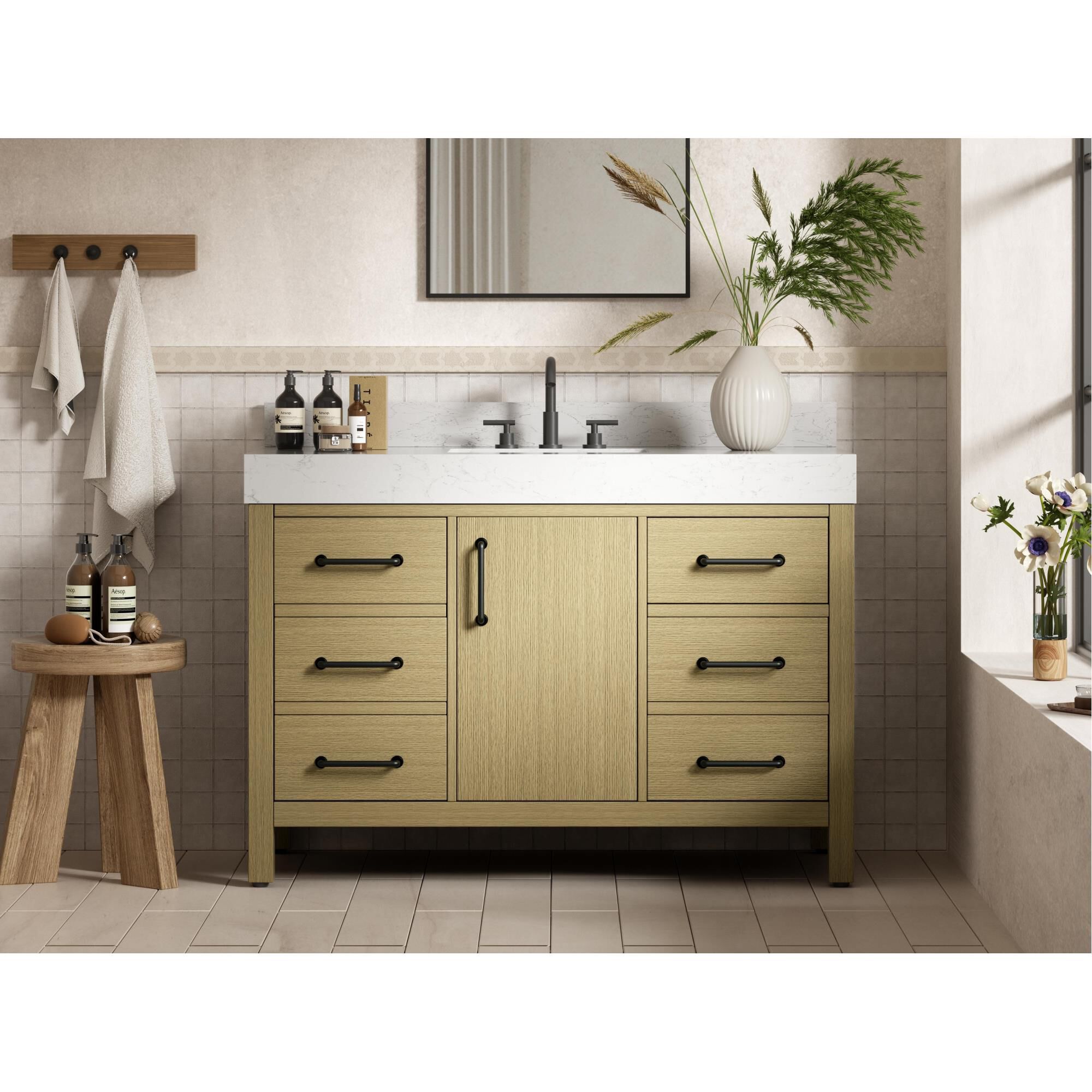 Nathan 48 Inch Bath Vanity by Elegant Dcor
