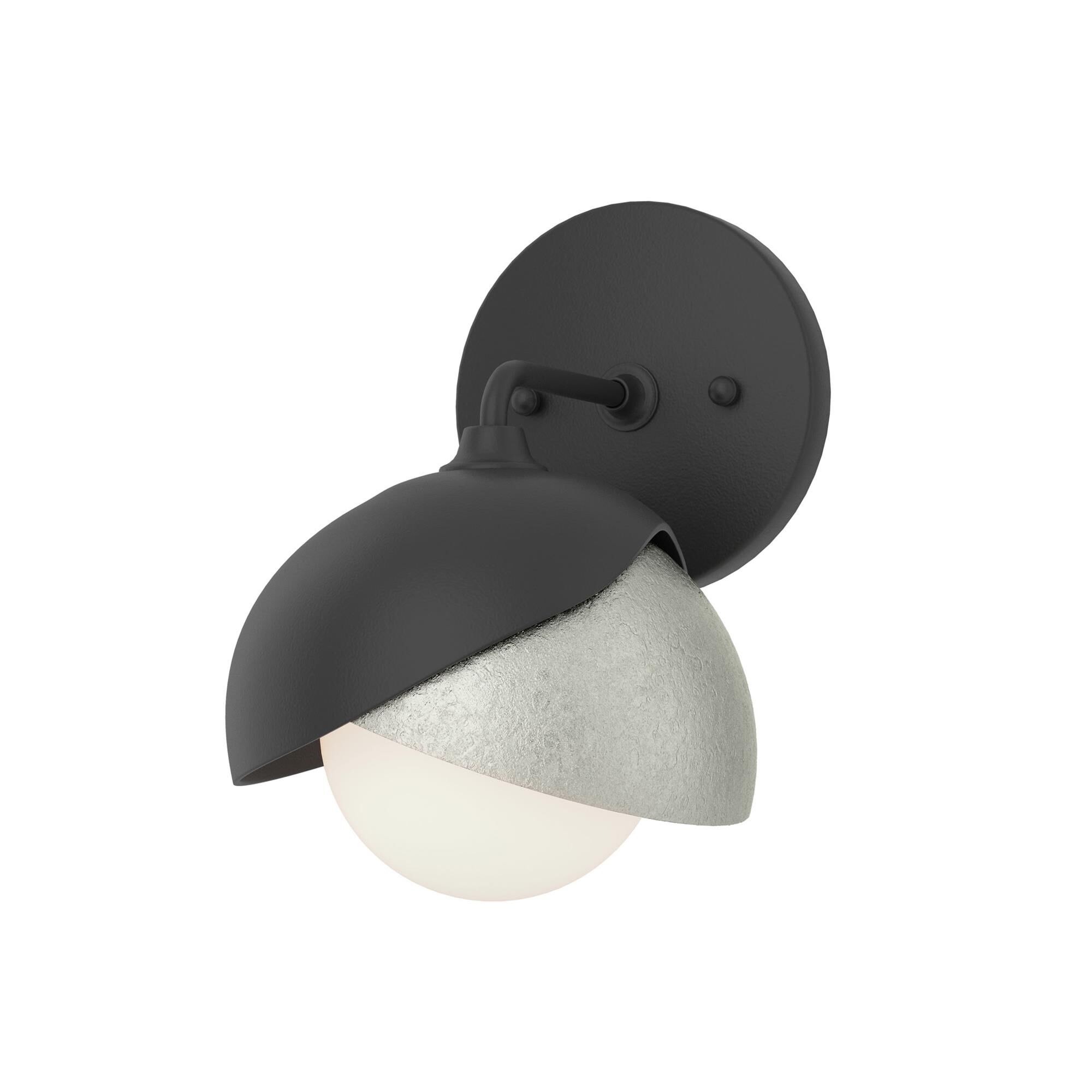 Shown in Black finish and Opal glass and Sterling (85) accent
