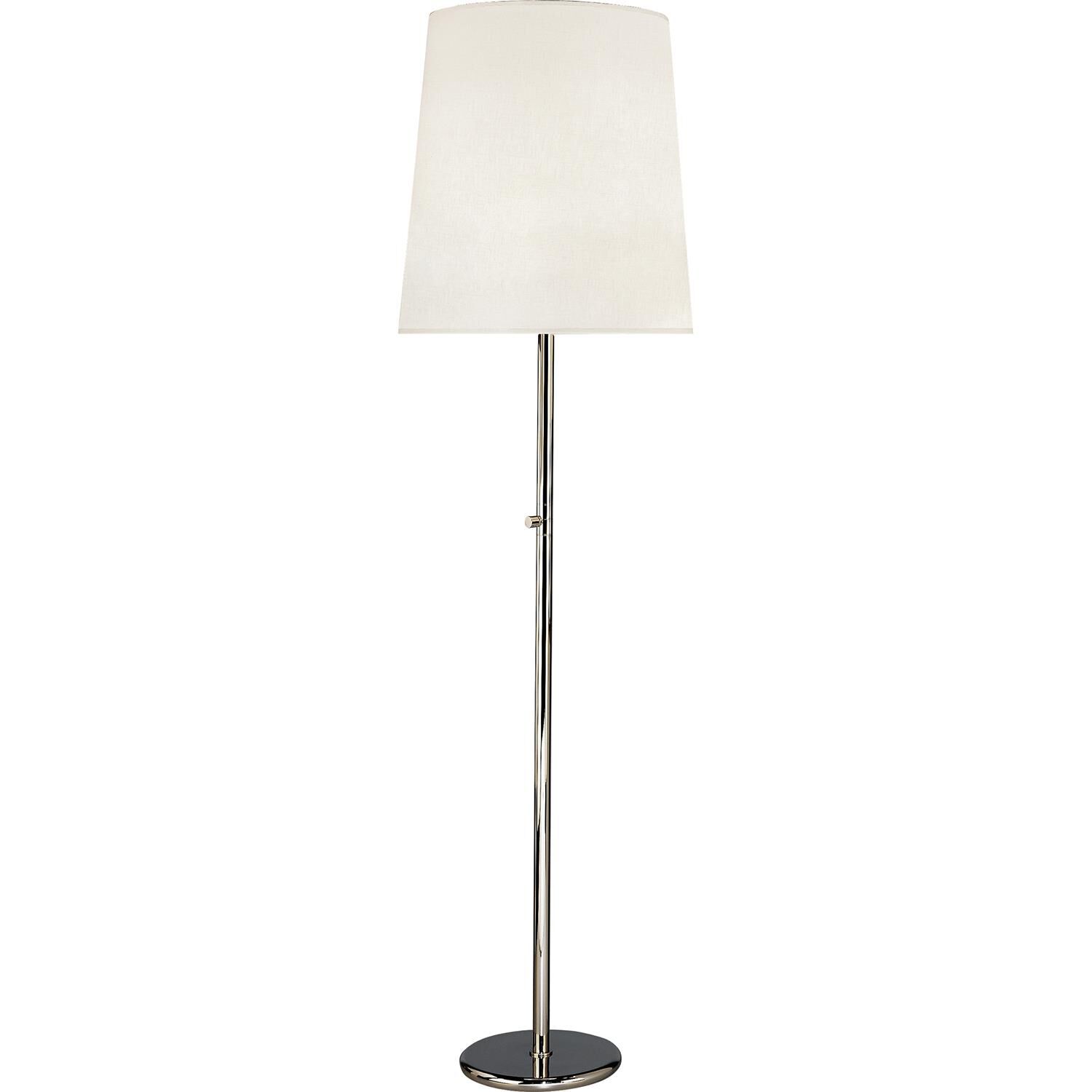 Shown in Polished Nickel  finish and Fondine Fabric shade