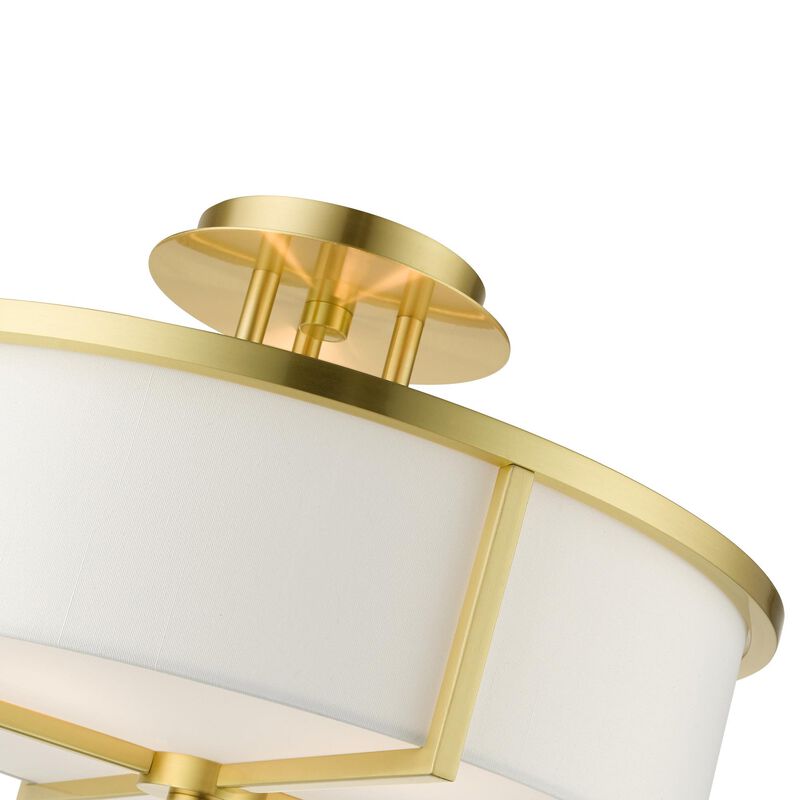 Wesley 3 Light Semi Flush Mount by Livex Lighting