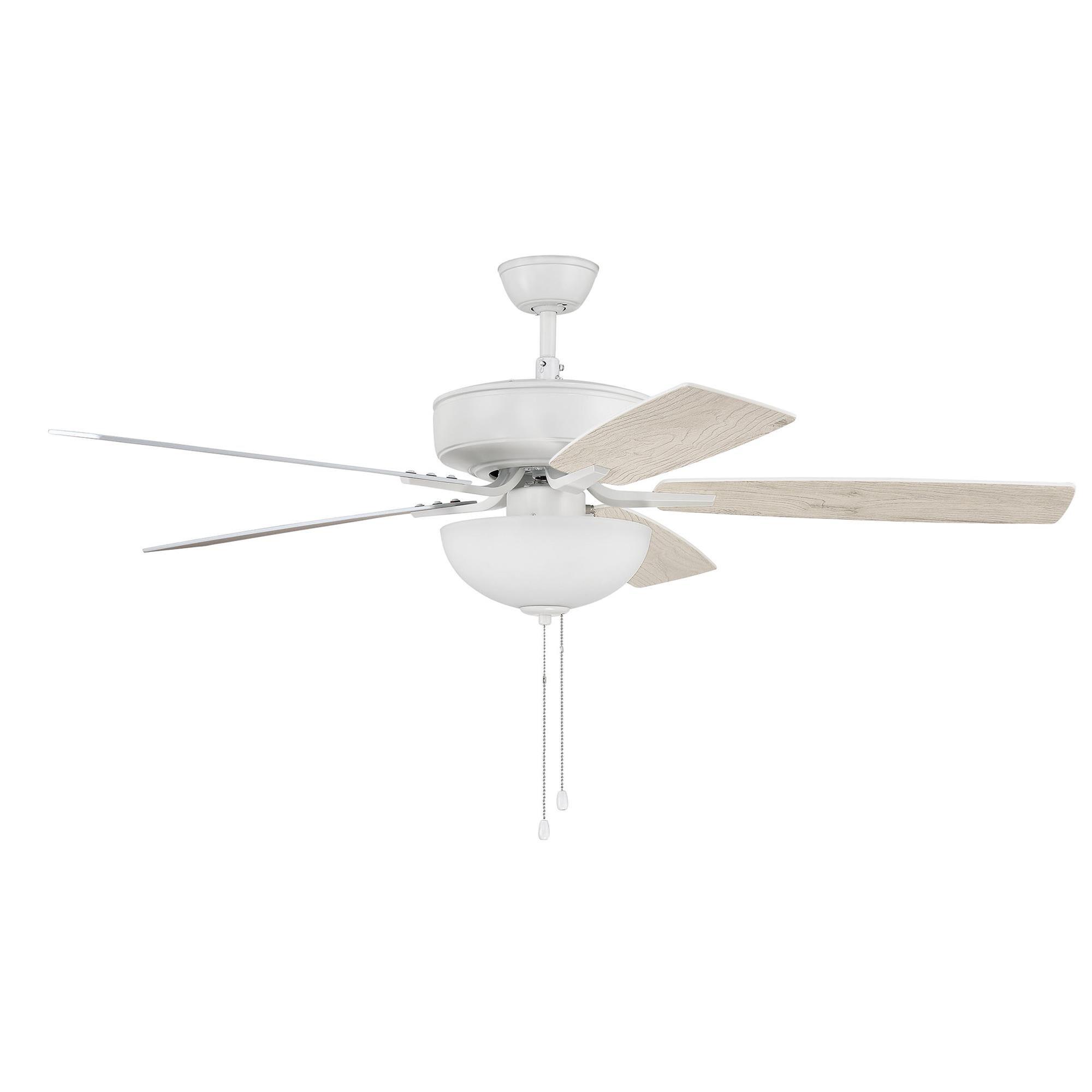 Shown in White finish and White Frost glass and Yes shade