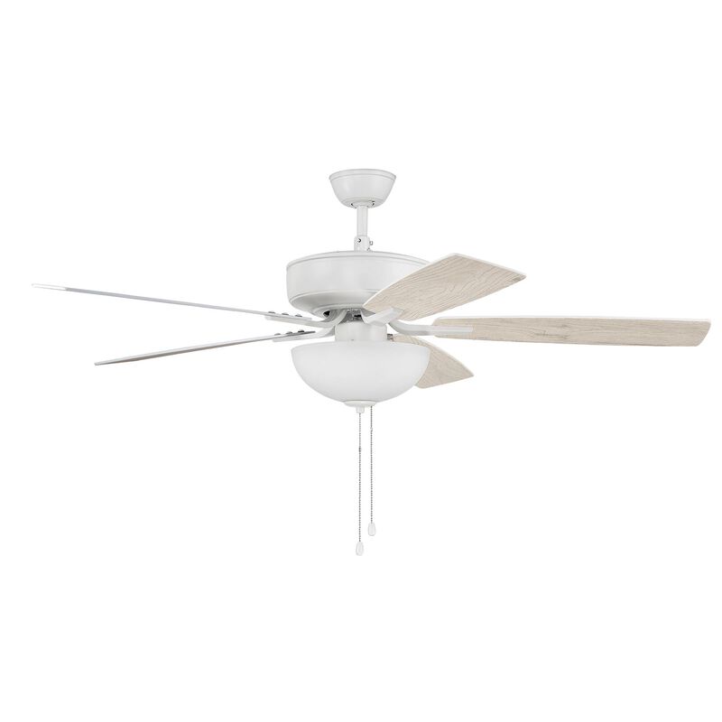 Pro Plus 52 Inch Ceiling Fan with Light Kit by Craftmade