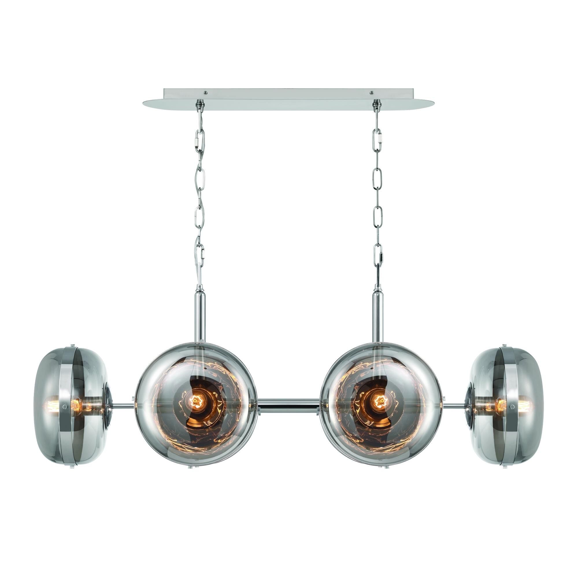 Shown in Nickel finish and Glass shade