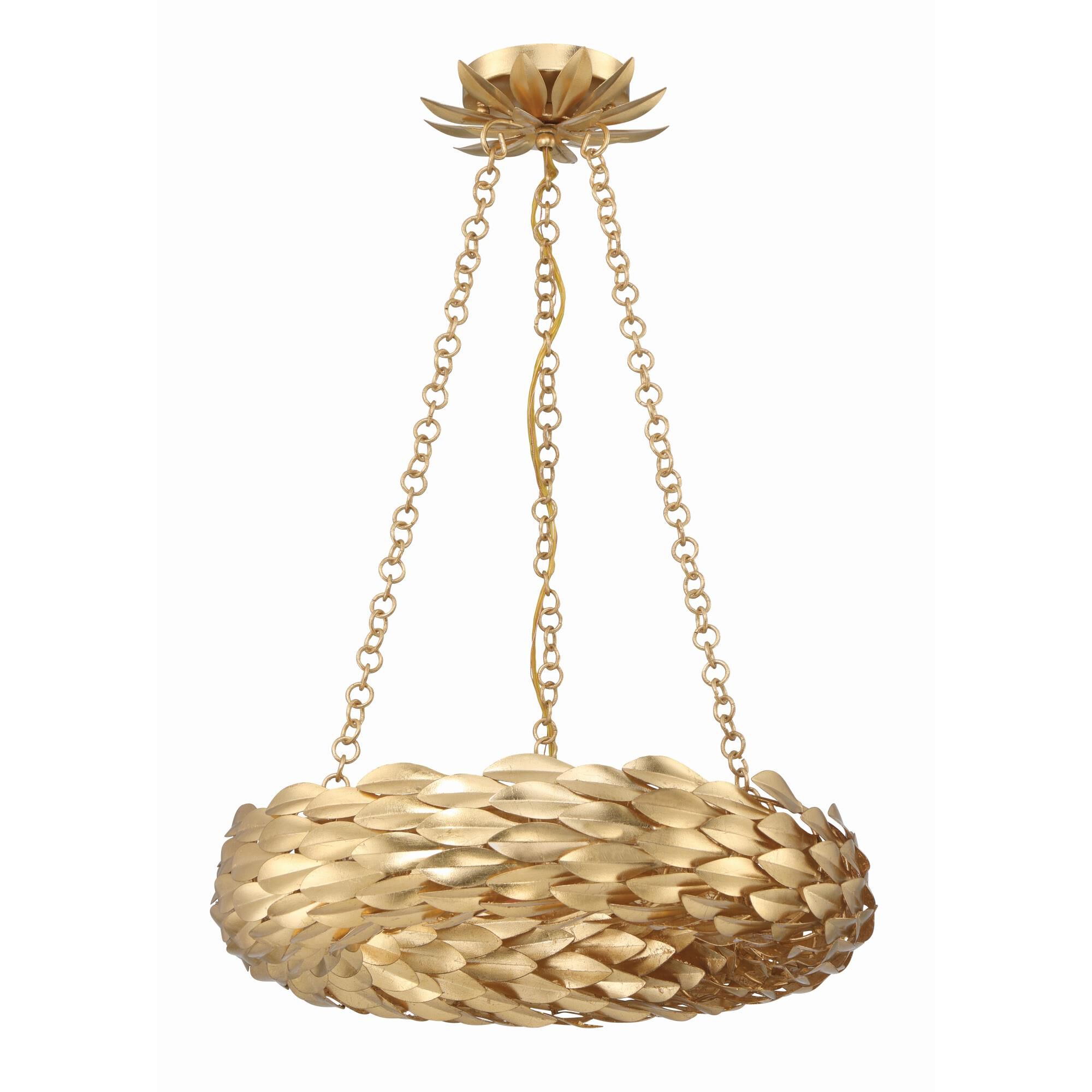 Broche 24 Inch 6 Light Chandelier by Crystorama