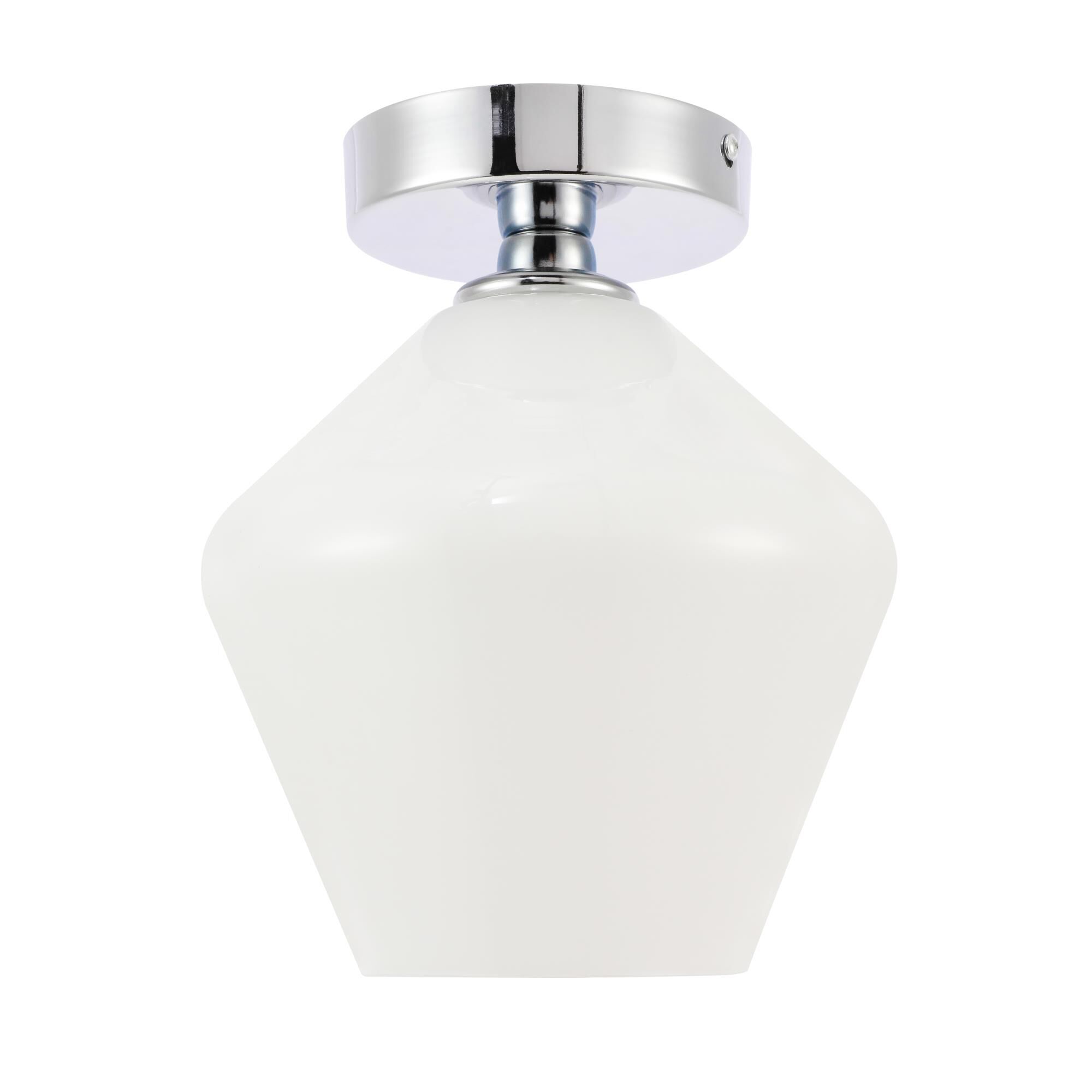 Gene 8 Inch Semi Flush Mount by Elegant Lighting