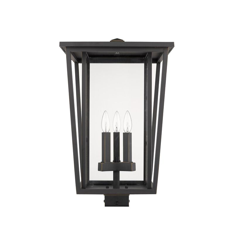 Seoul 22 Inch Tall 3 Light Outdoor Post Lamp by Z-Lite