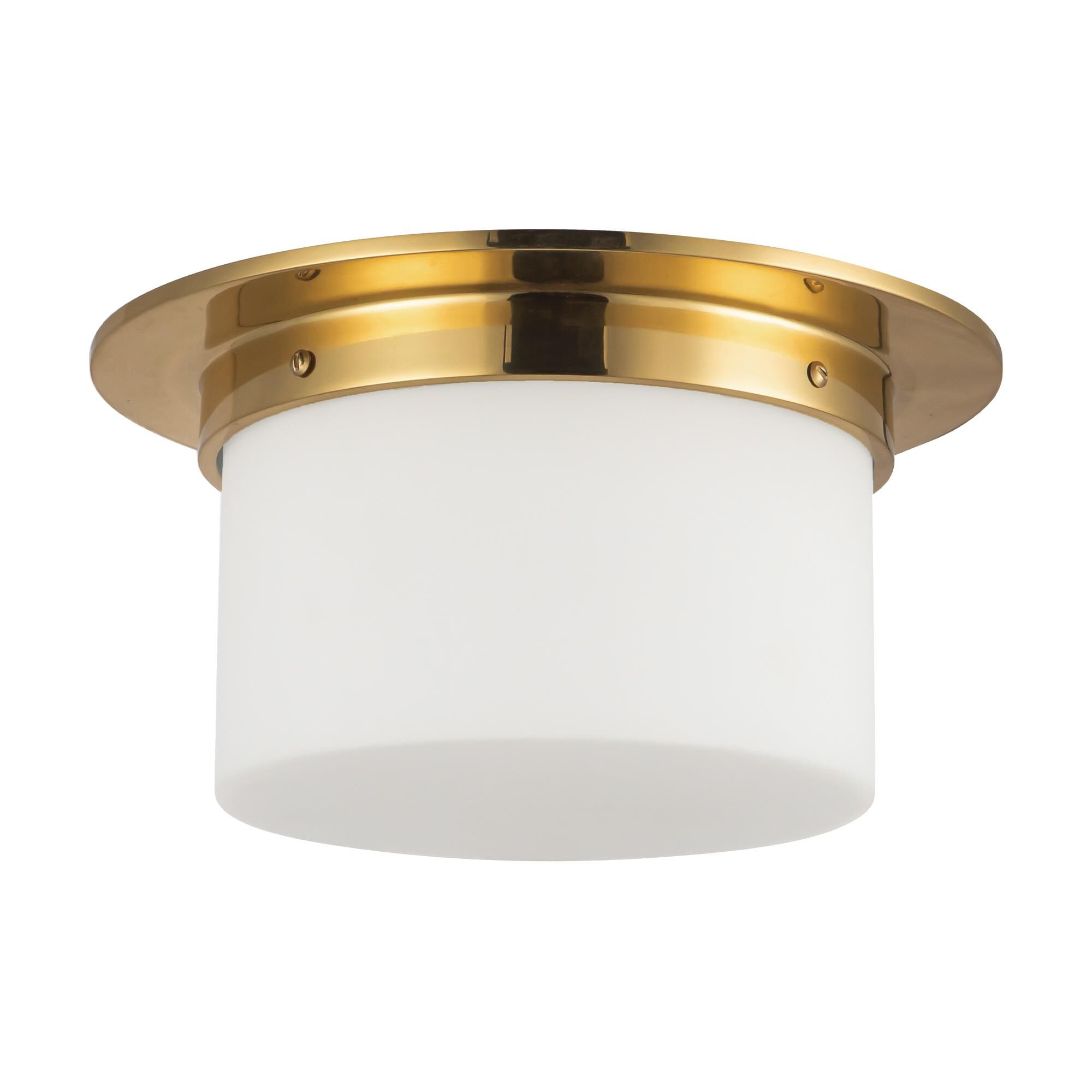 Shown in Patina Brass finish and Matte Opal glass