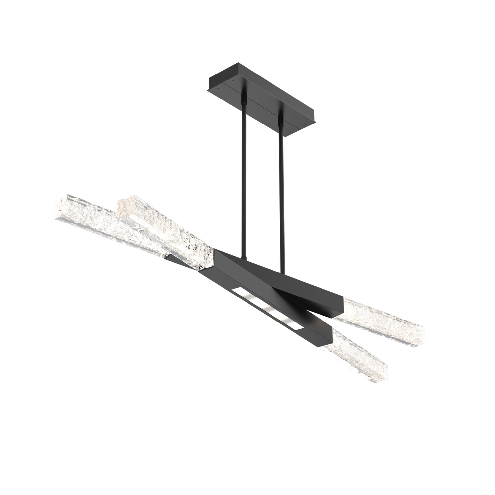 Glacier 51 Inch 8 Light Linear Chandelier,