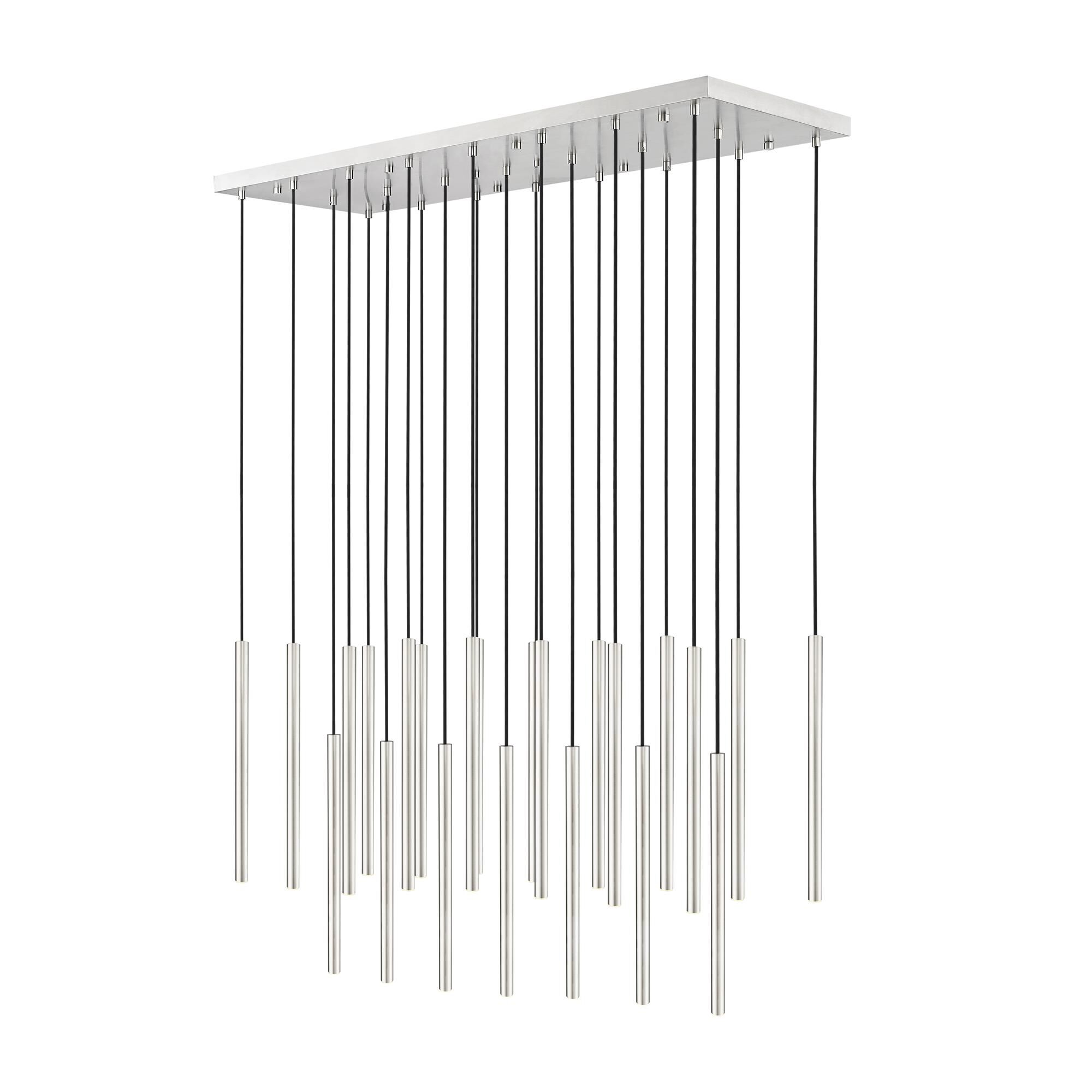 Shown in Brushed Nickel finish and Brushed Nickel glass and Brushed Nickel shade