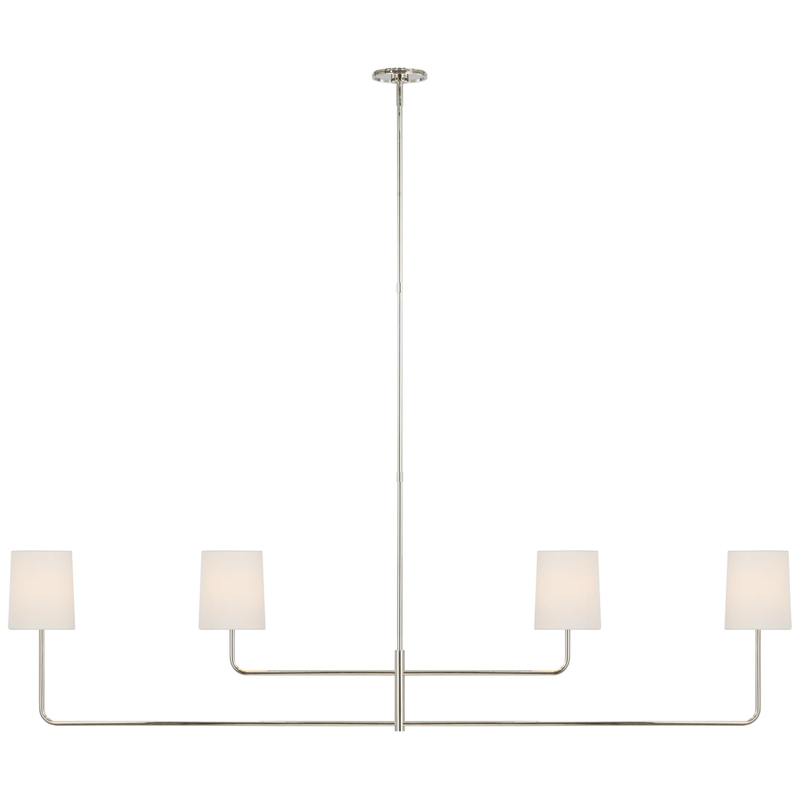 Barbara Barry Go Lightly 70 Inch 4 Light LED Linear Suspension Light by Visual Comfort Signature Collection