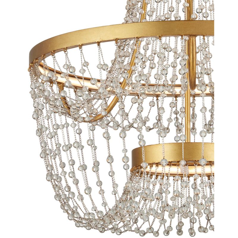 Mademoiselle 22 Inch Semi Flush Mount by Currey and Company