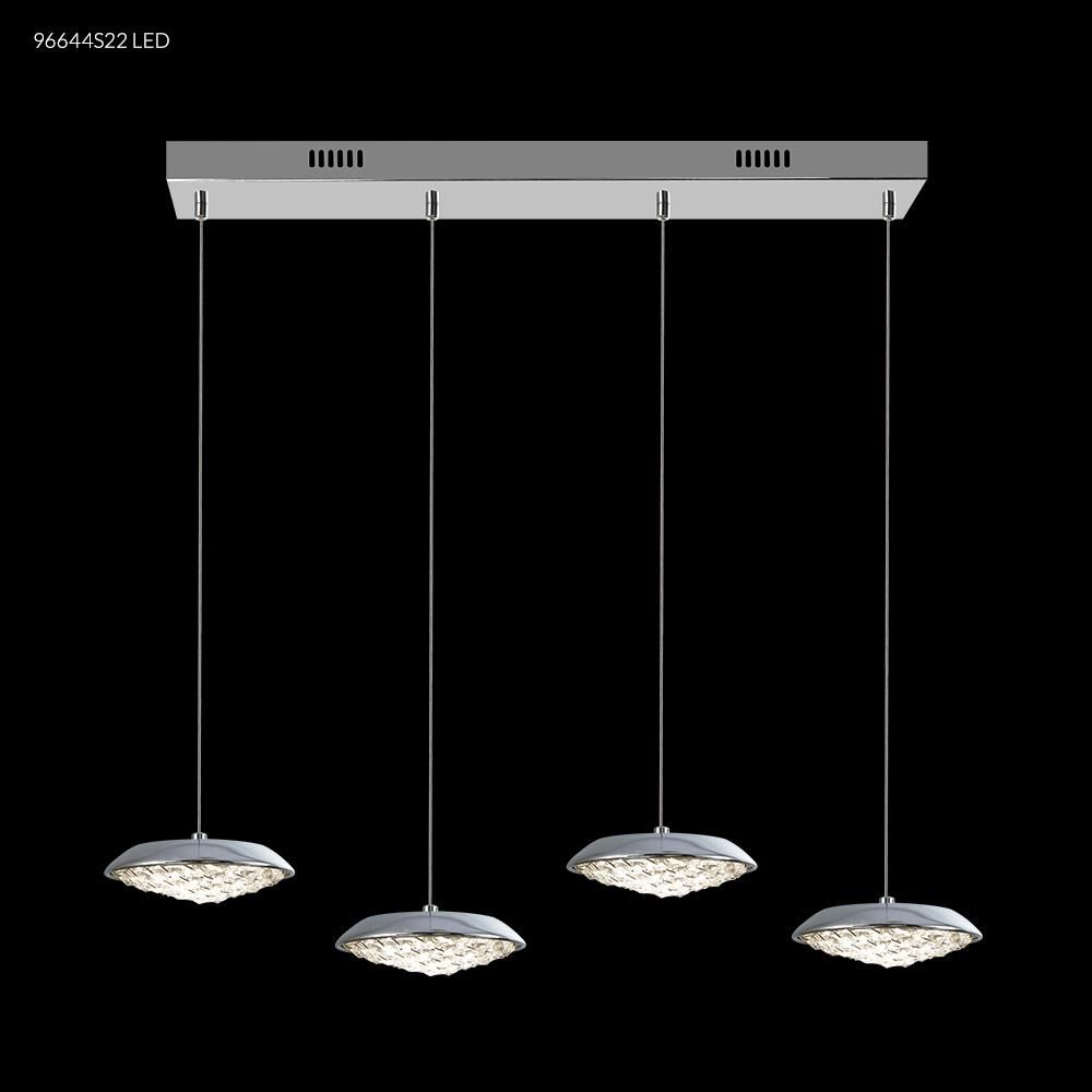 Galaxy Collection 32 Inch 4 Light LED Mini Chandelier by James R. Moder
